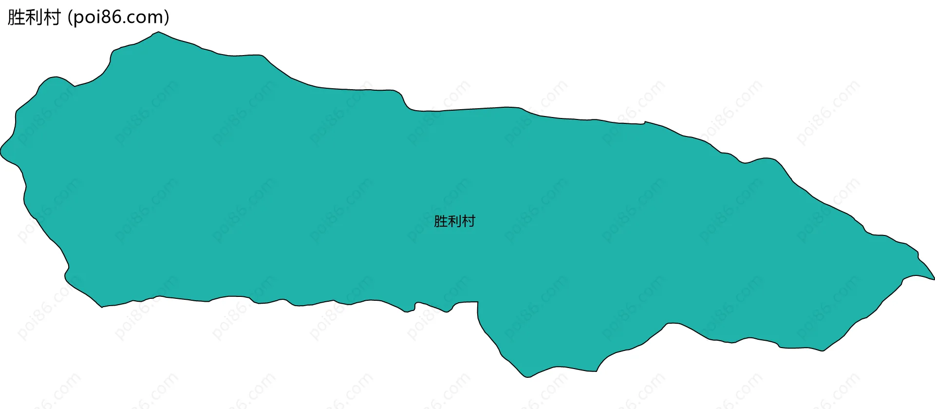 胜利村边界地图