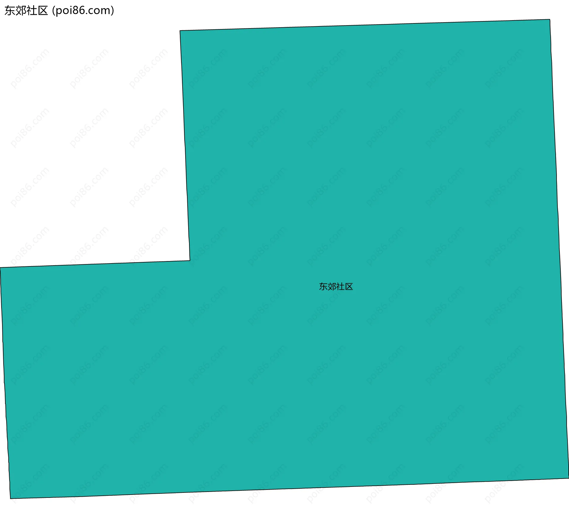 东郊社区边界地图