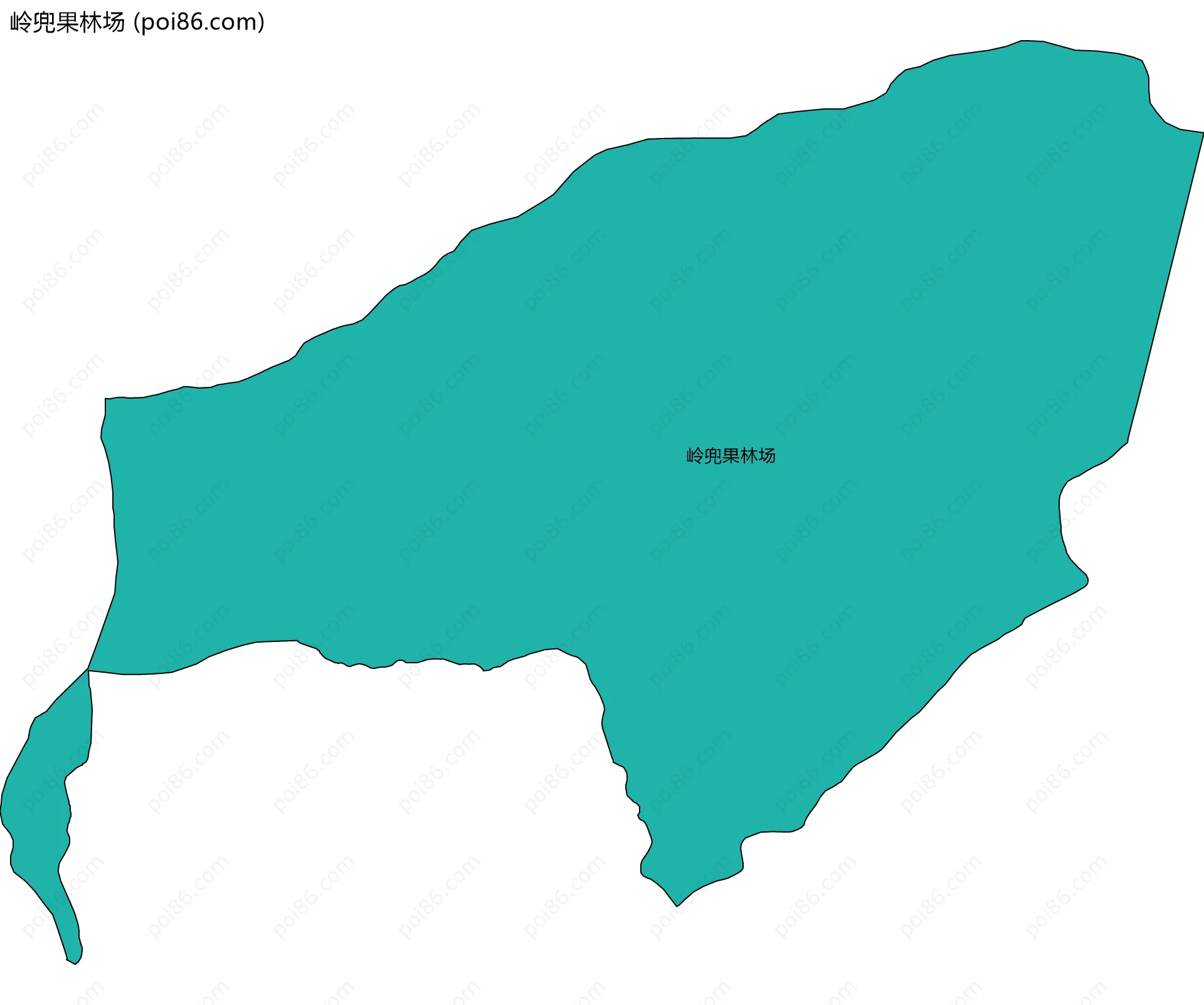岭兜果林场边界地图