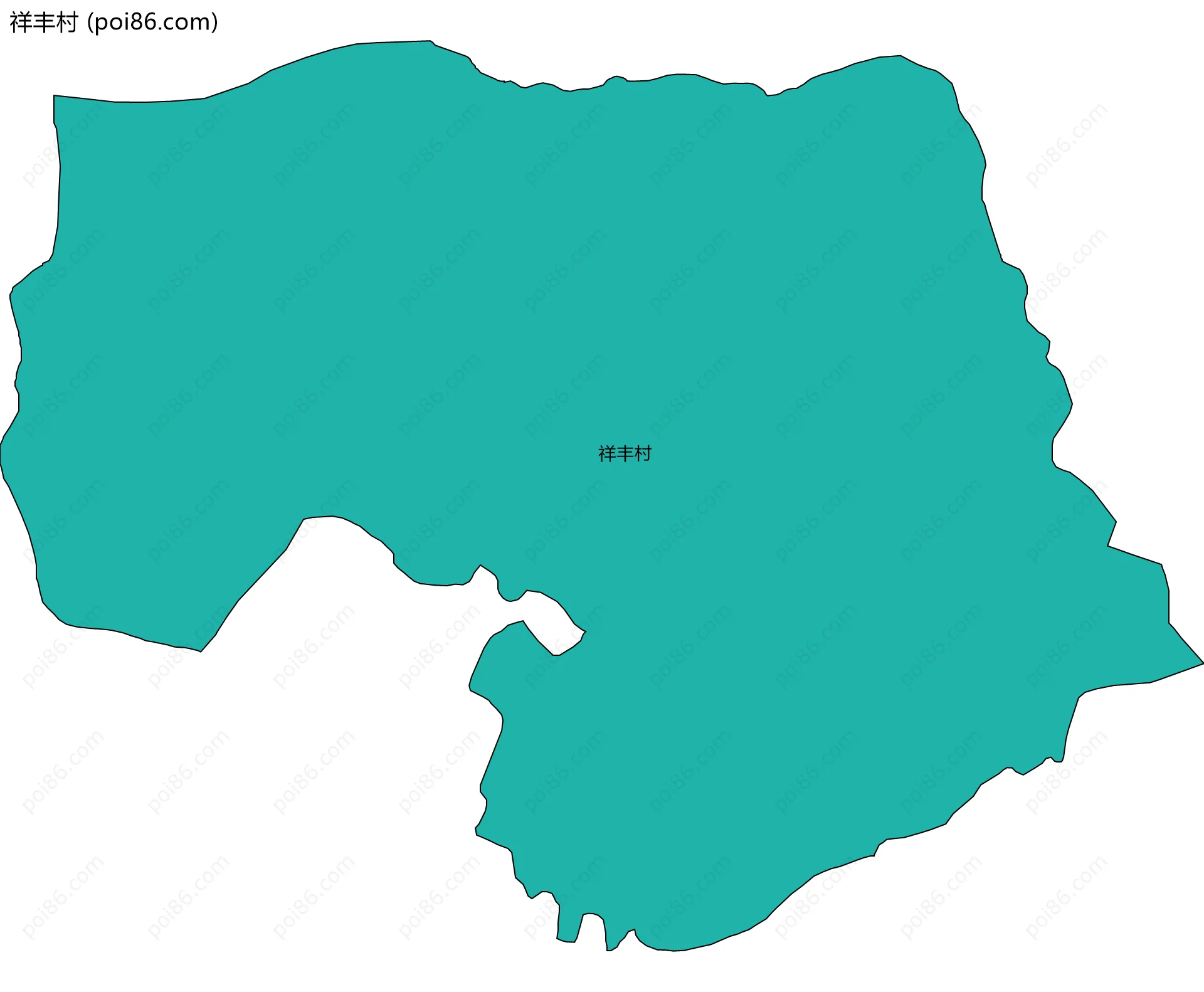 祥丰村边界地图