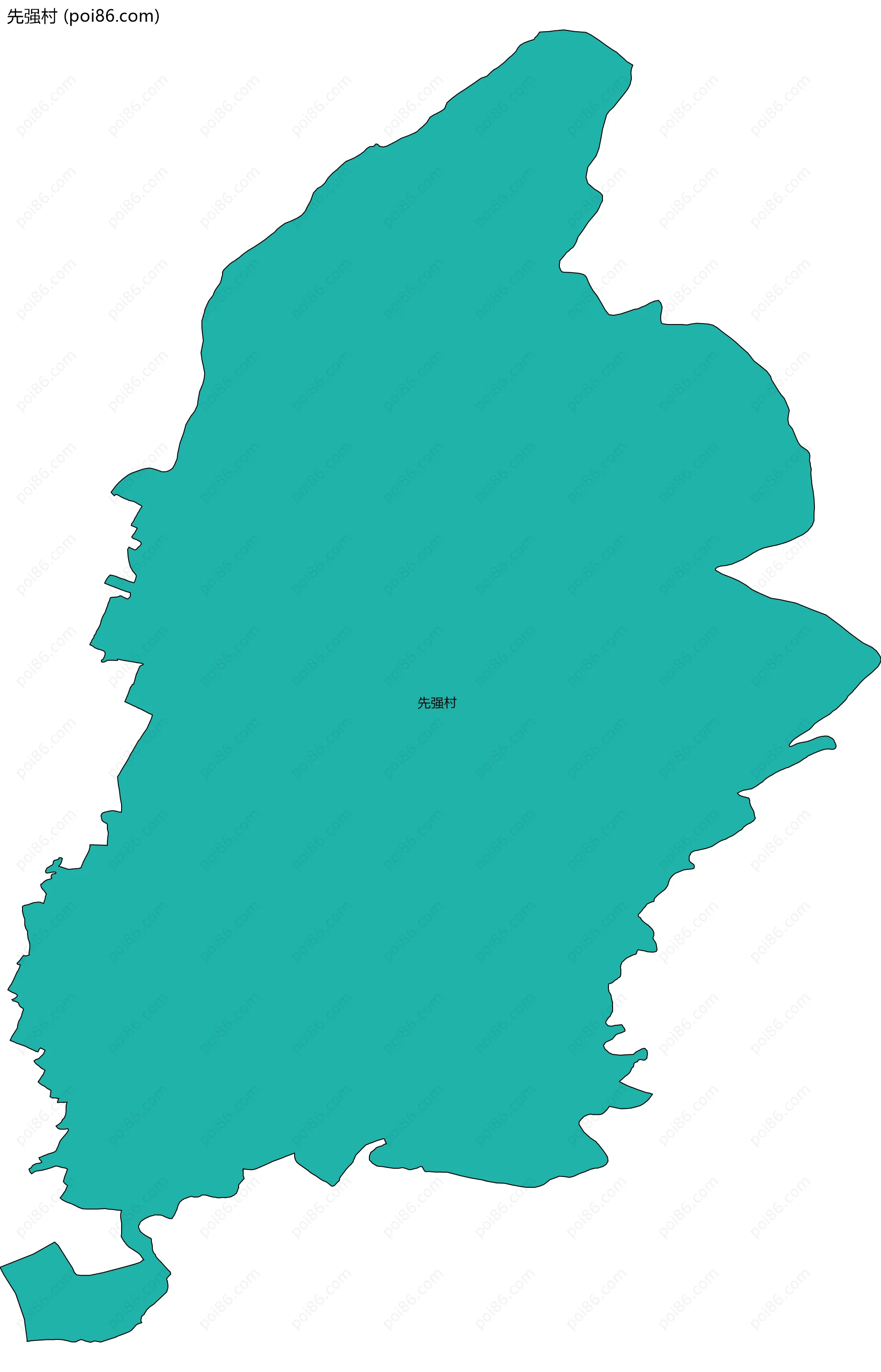 先强村边界地图