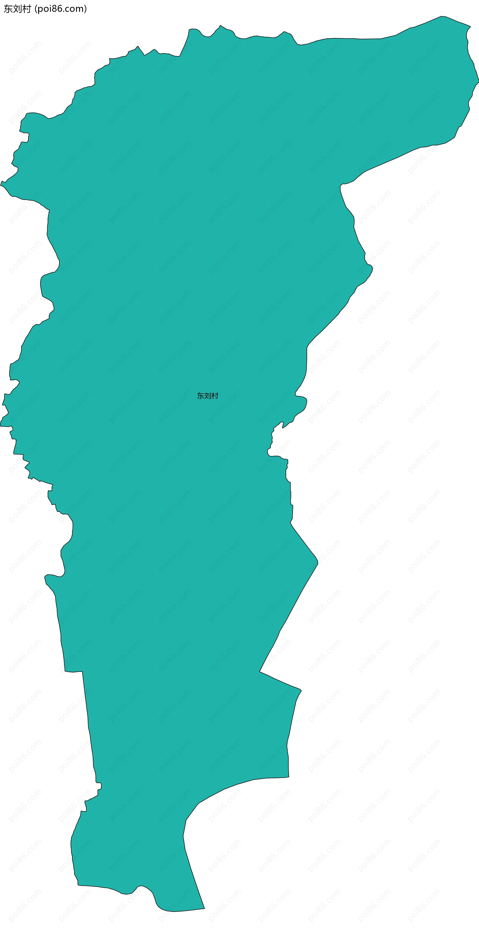 东刘村边界地图