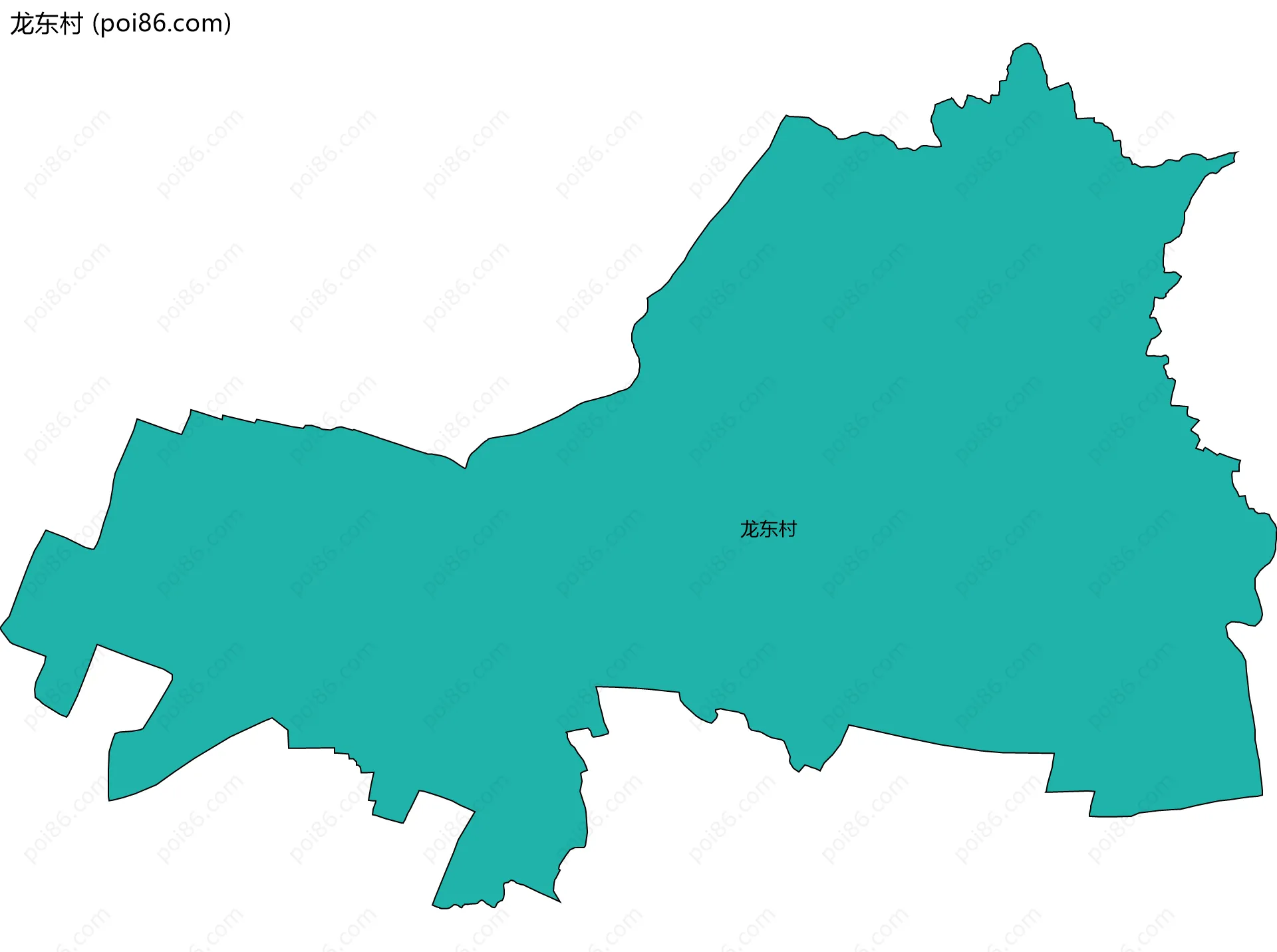 龙东村边界地图