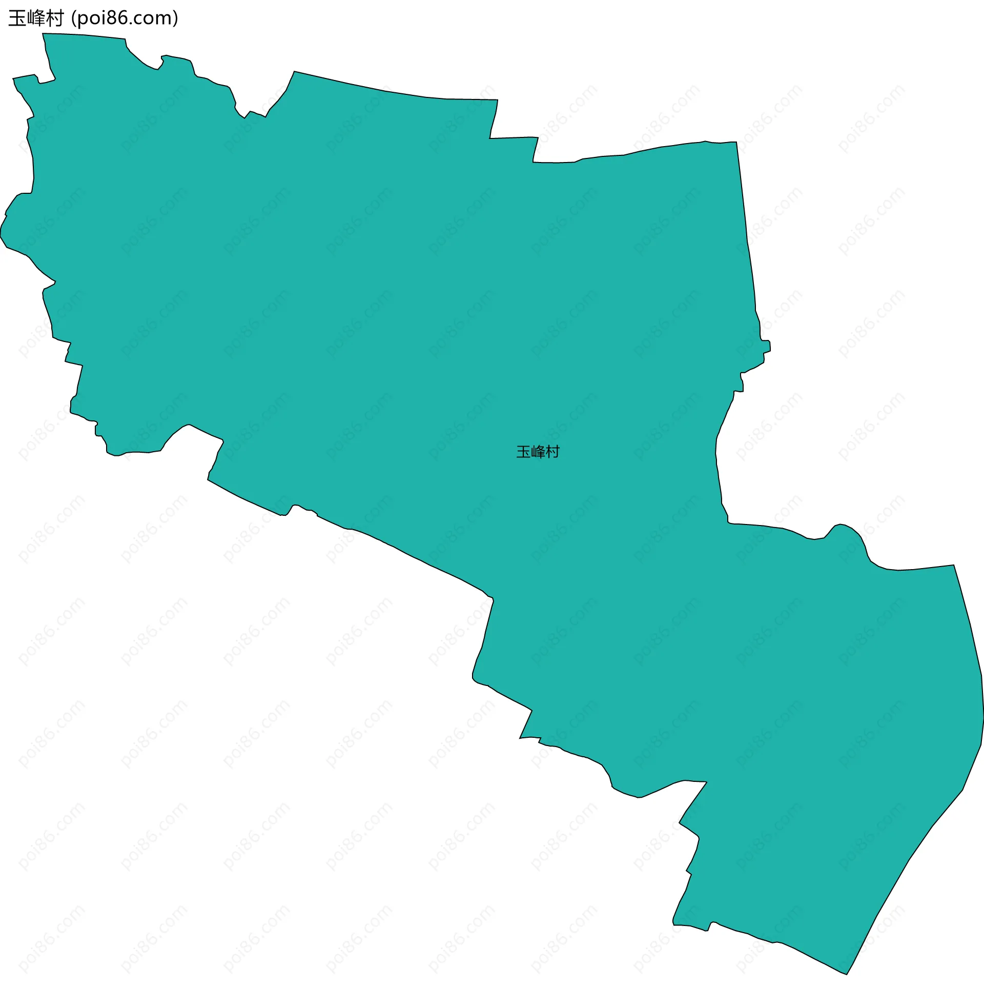 玉峰村边界地图