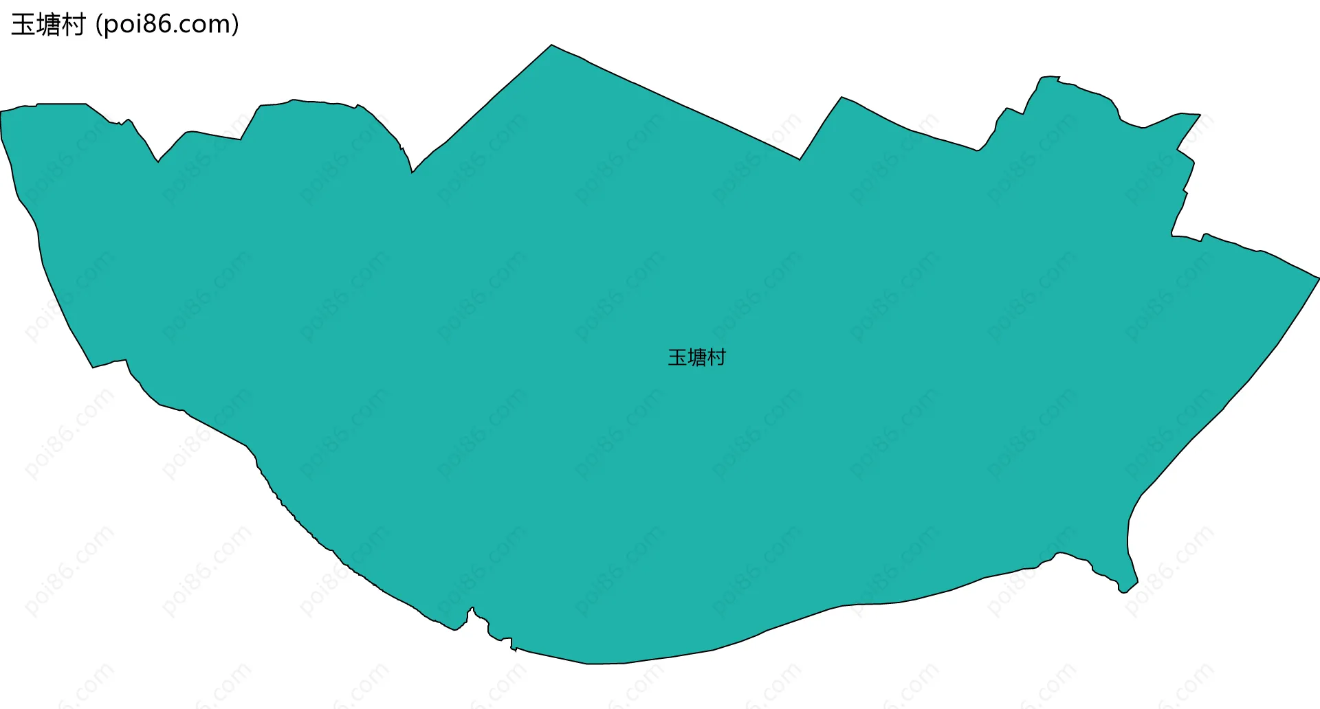 玉塘村边界地图