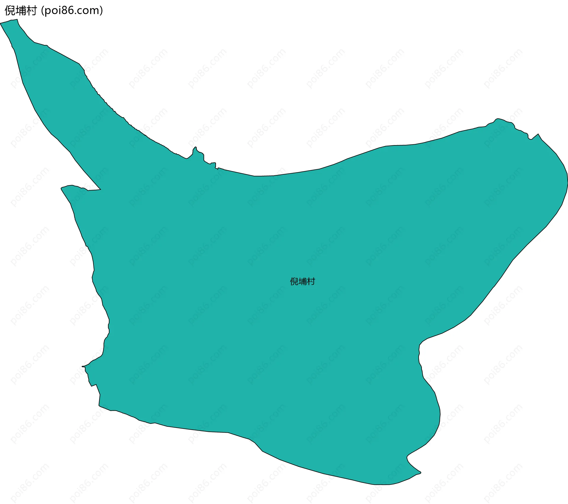 倪埔村边界地图
