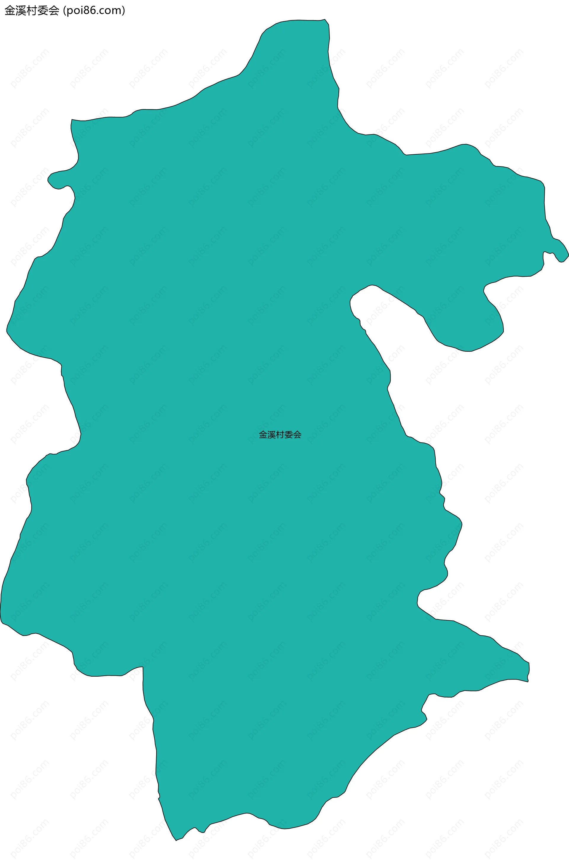 金溪村委会边界地图