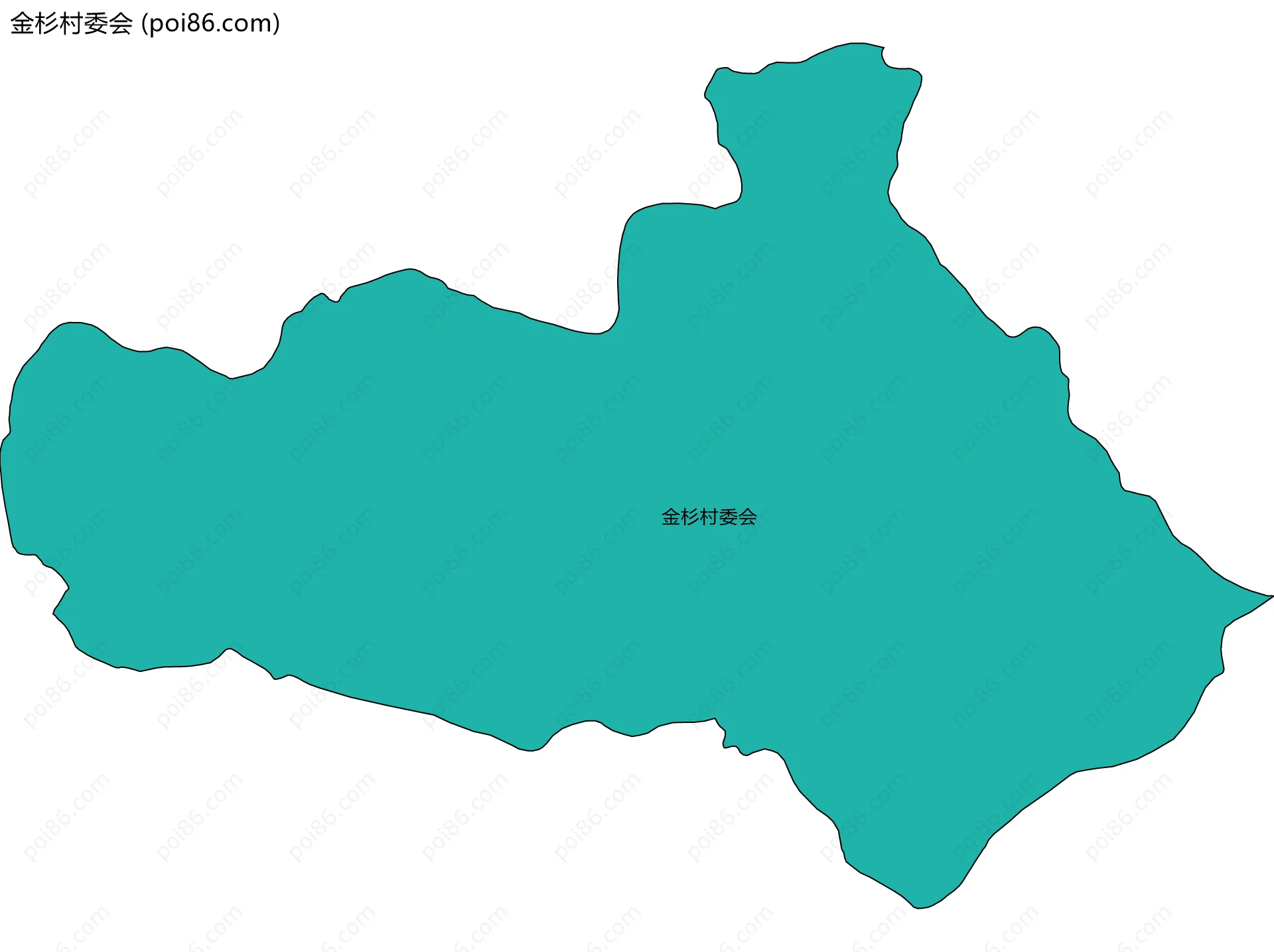 金杉村委会边界地图