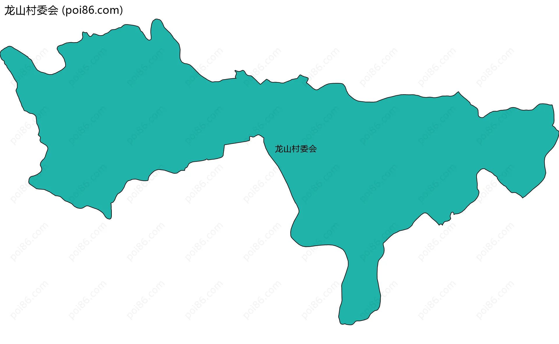 龙山村委会边界地图