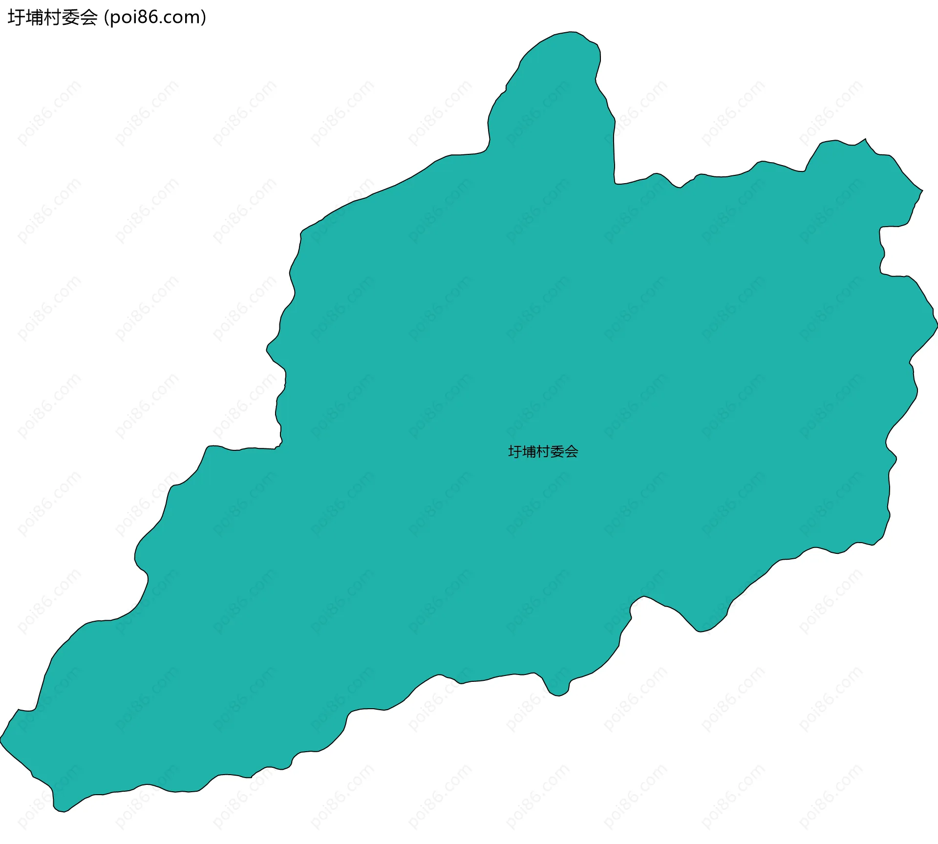 圩埔村委会边界地图