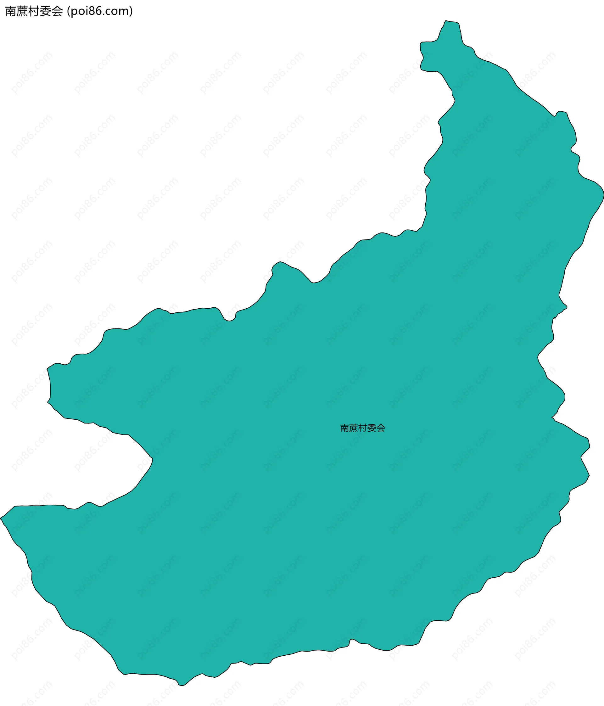 南蔗村委会边界地图