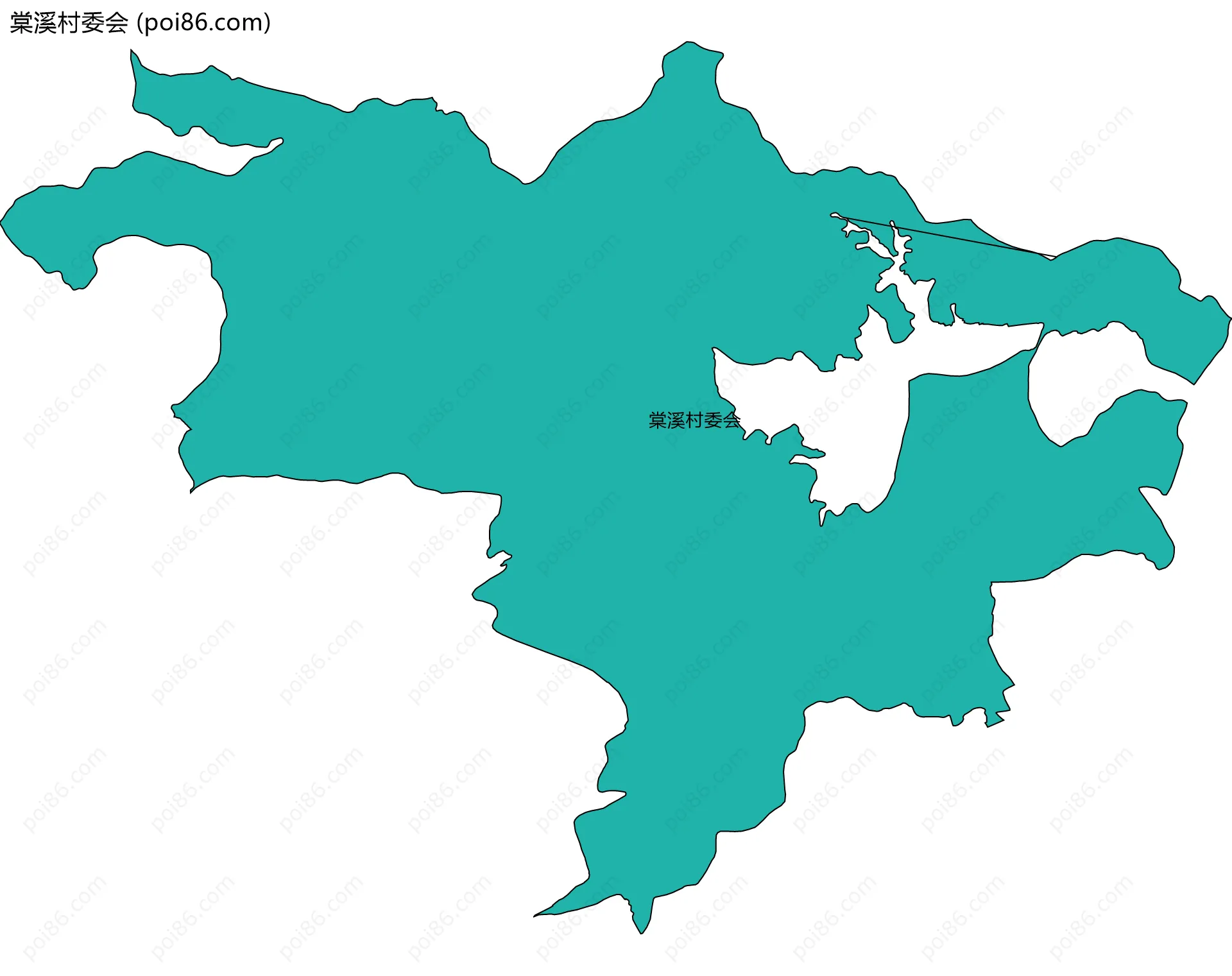 棠溪村委会边界地图