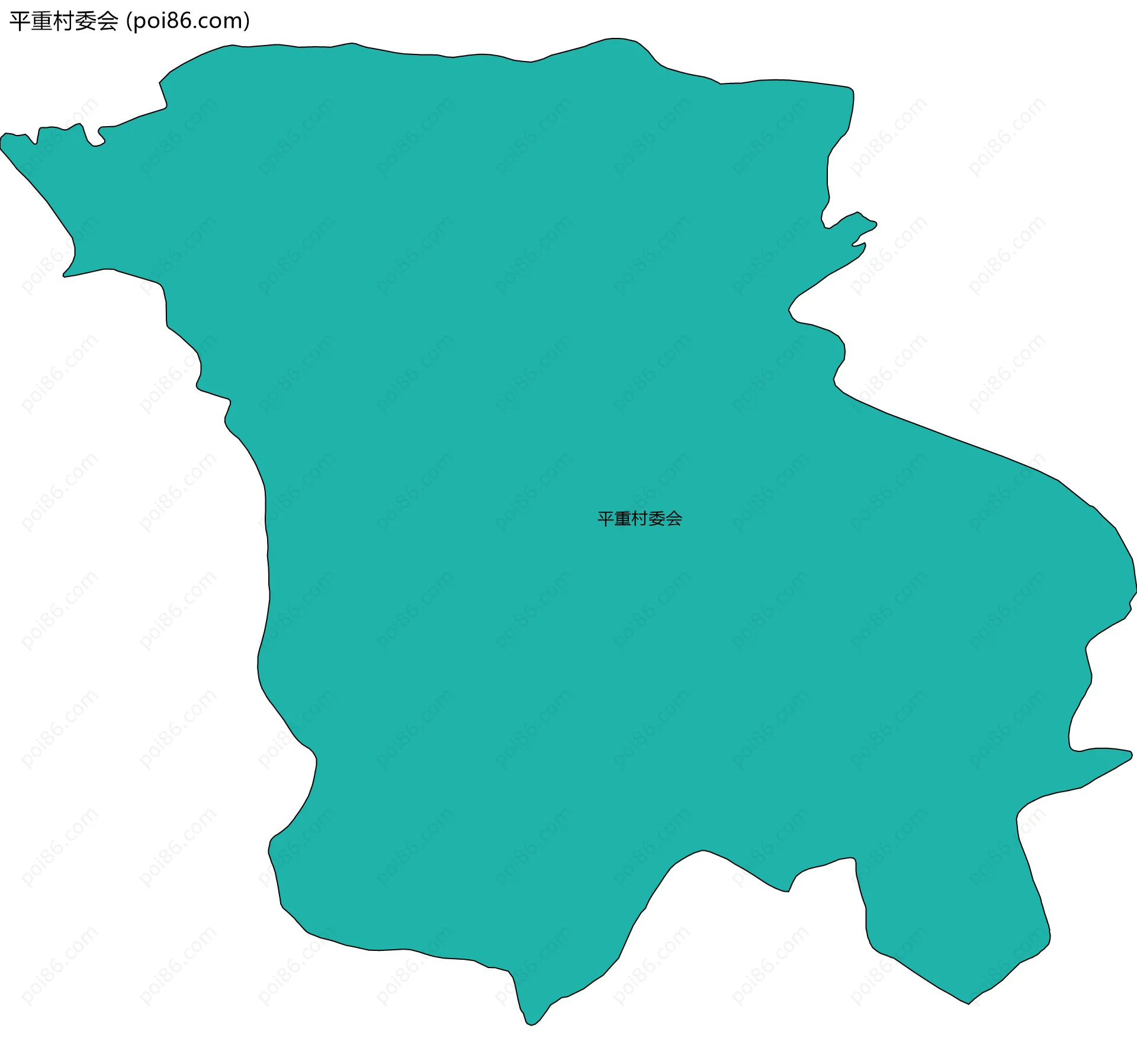 平重村委会边界地图