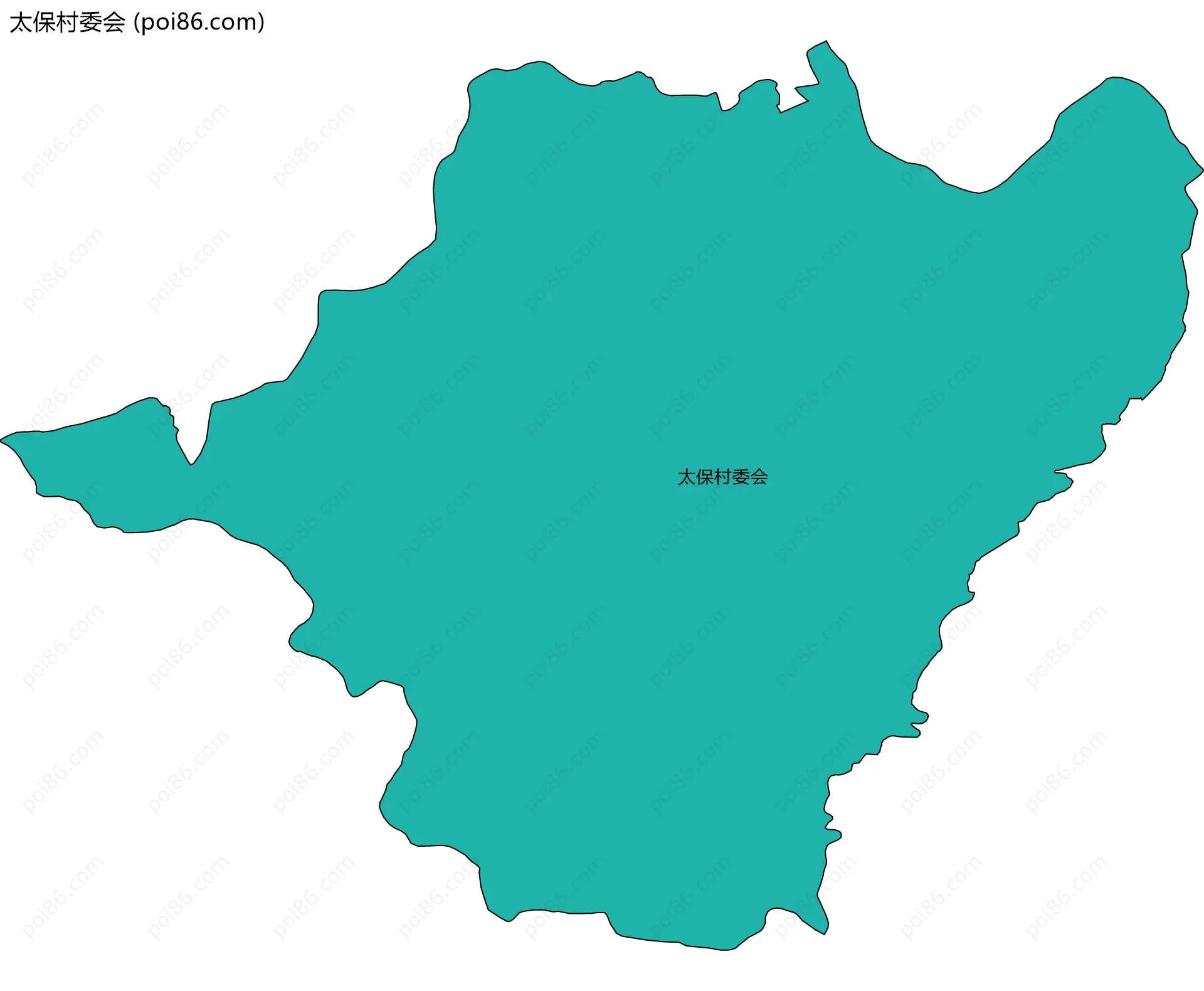 太保村委会边界地图