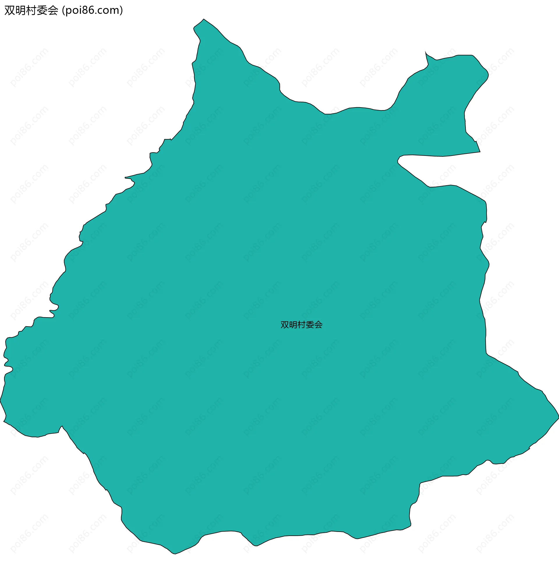 双明村委会边界地图