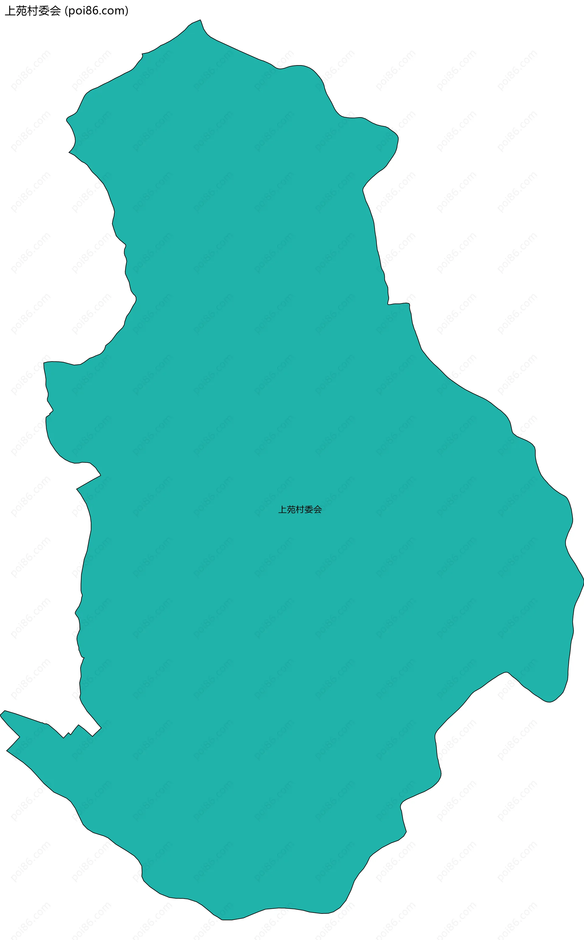 上苑村委会边界地图