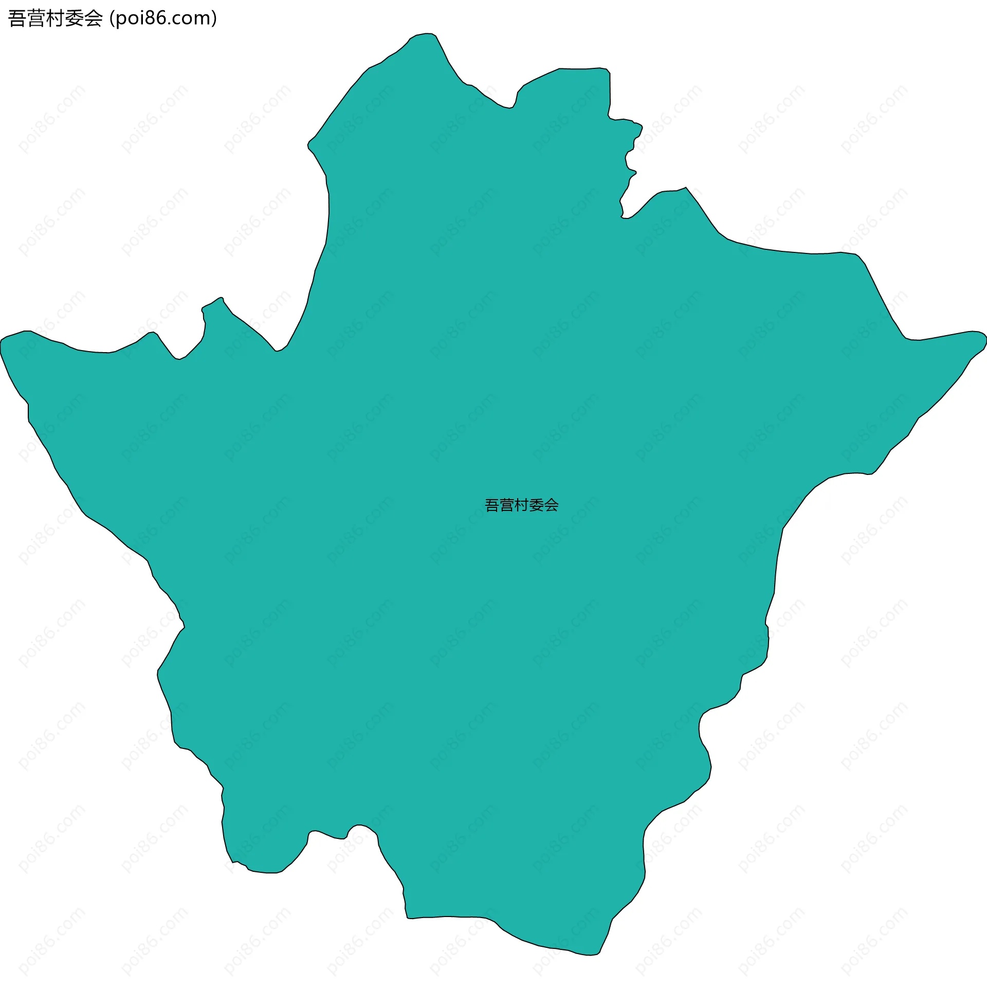 吾营村委会边界地图