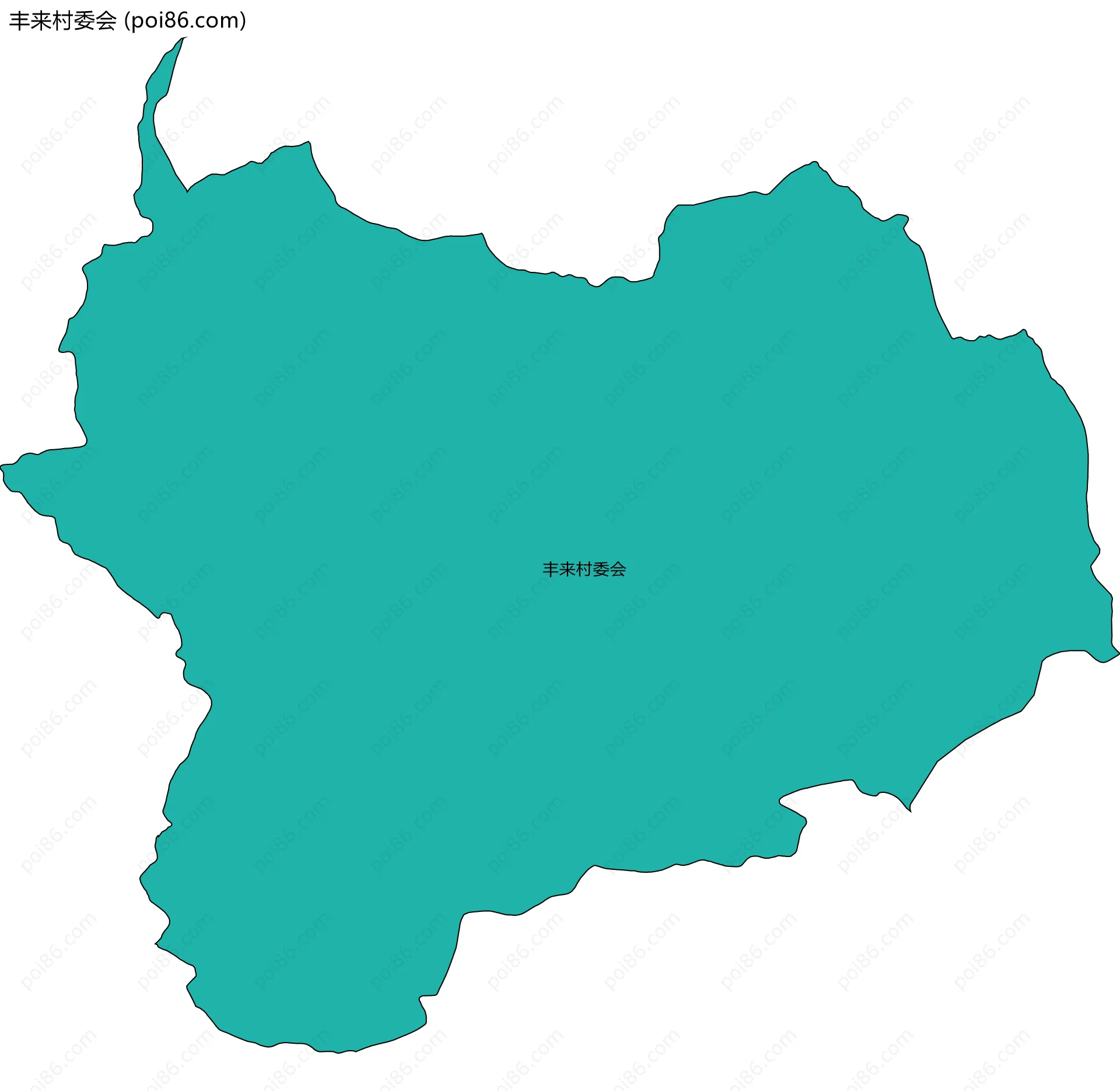 丰来村委会边界地图