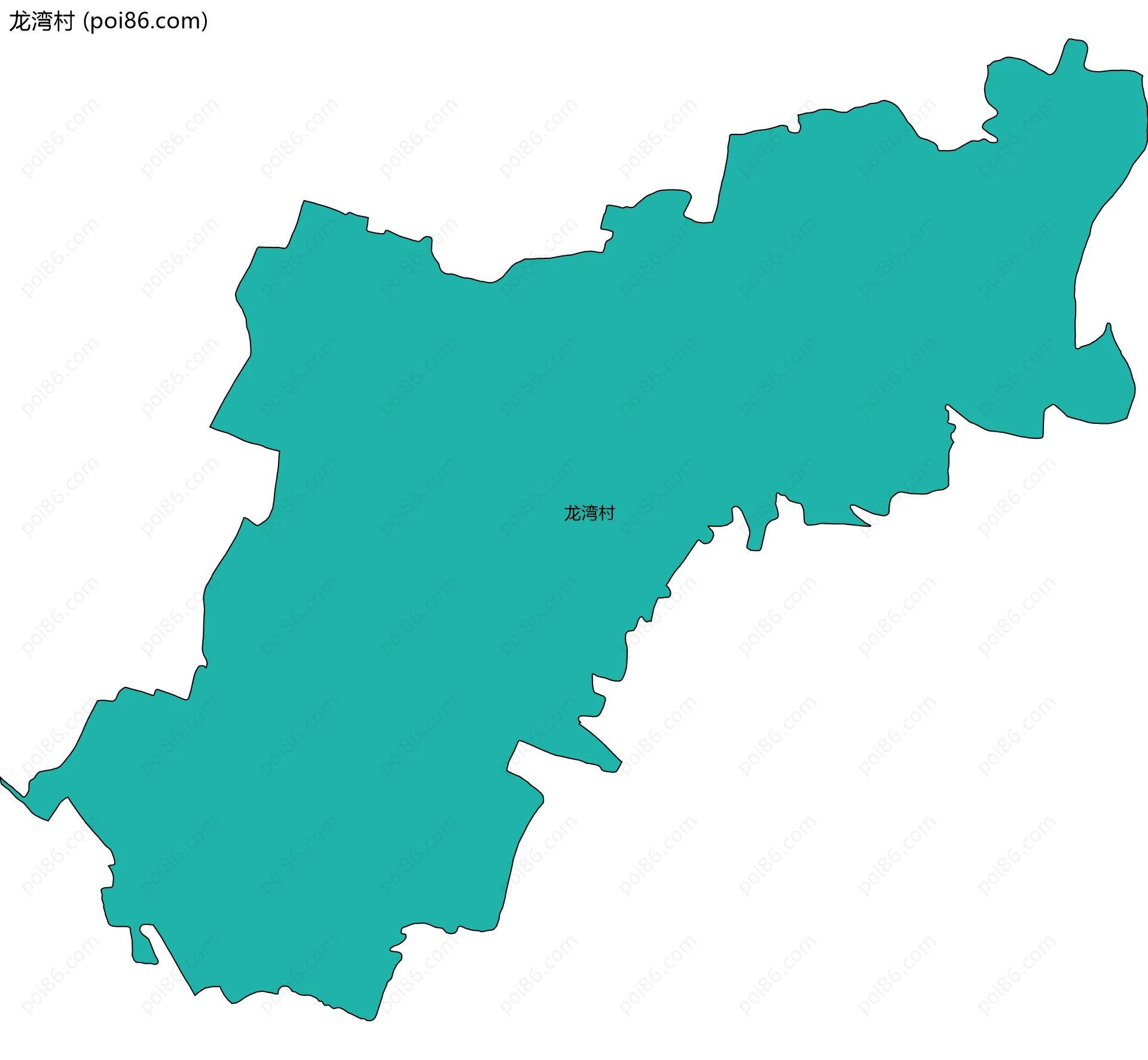 龙湾村边界地图