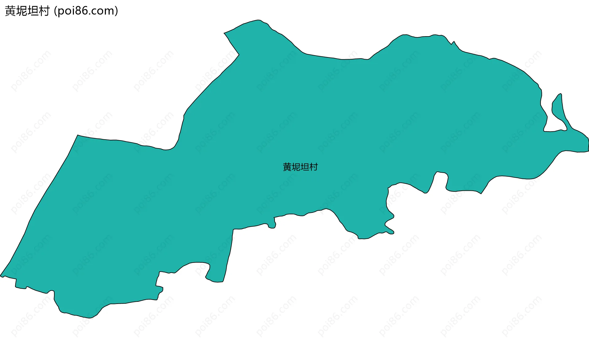 黄坭坦村边界地图