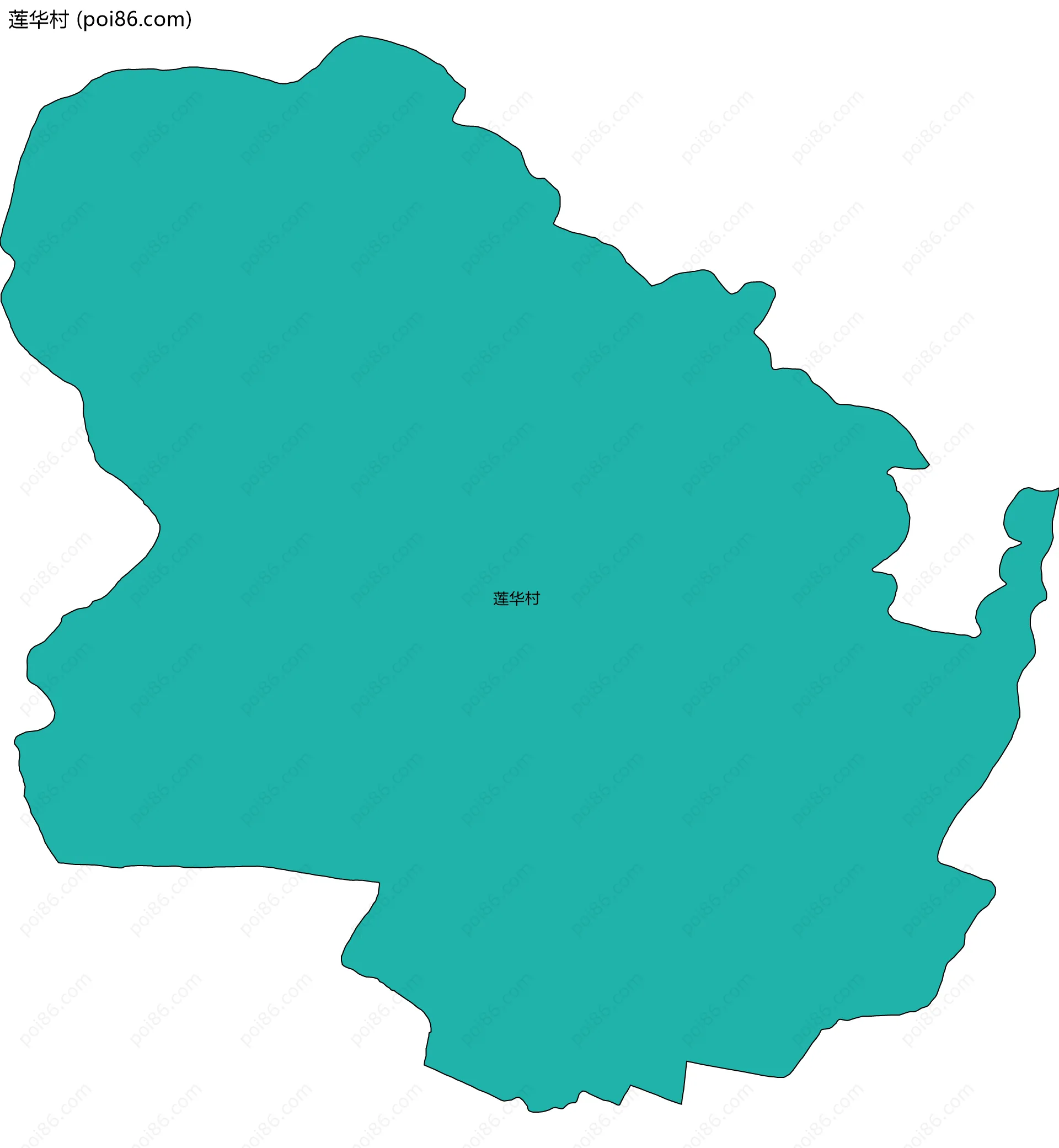 莲华村边界地图