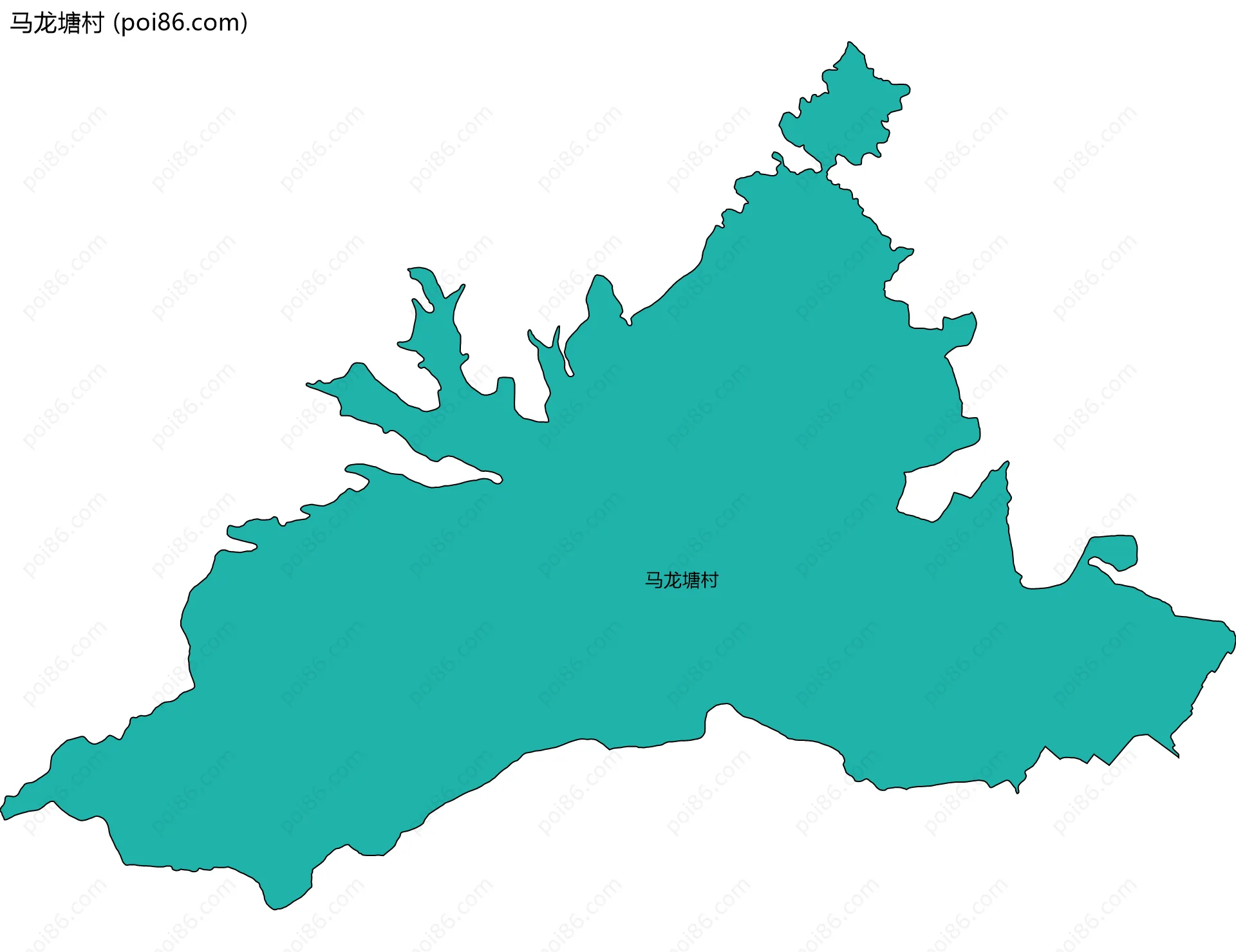 马龙塘村边界地图