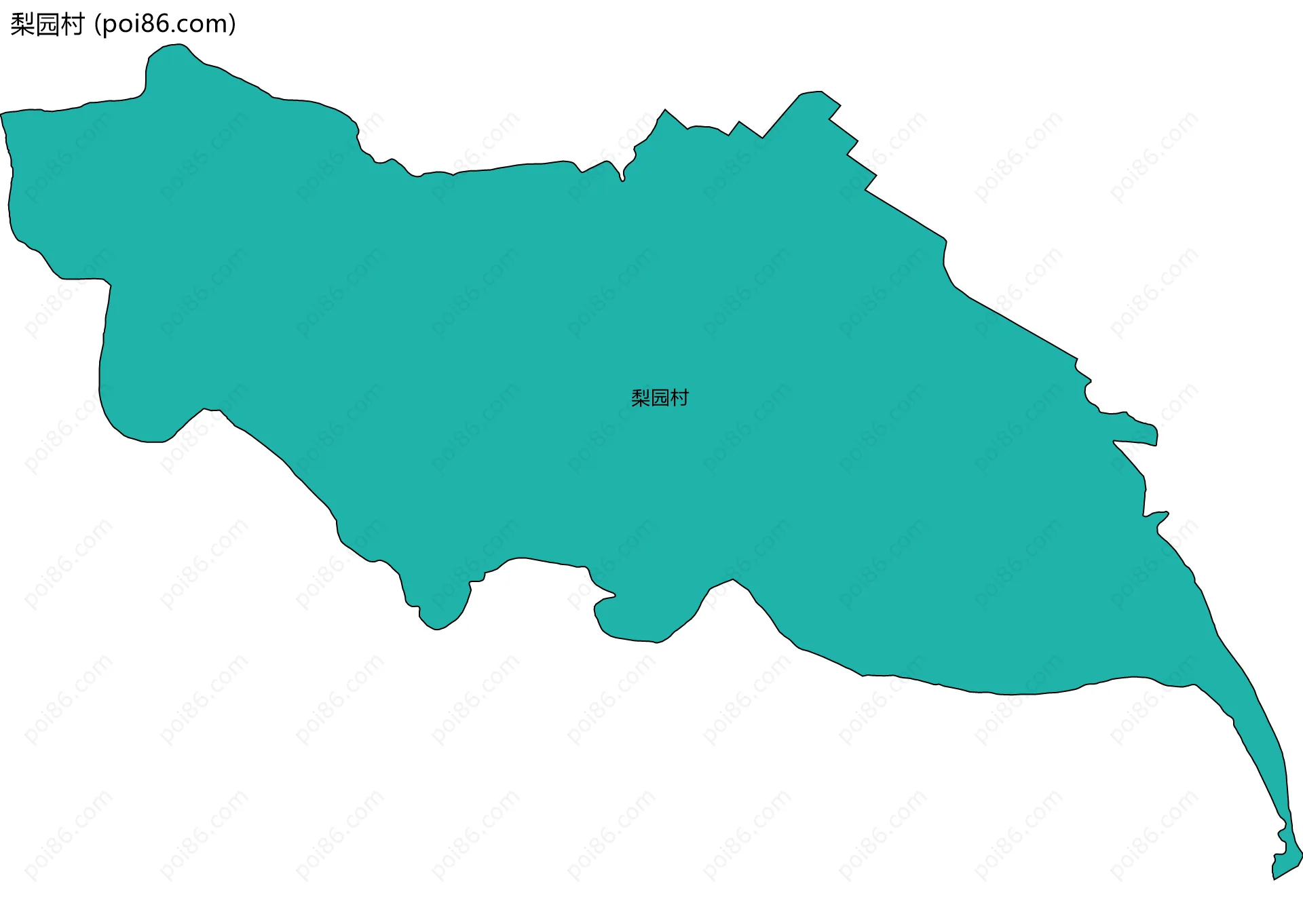 梨园村边界地图