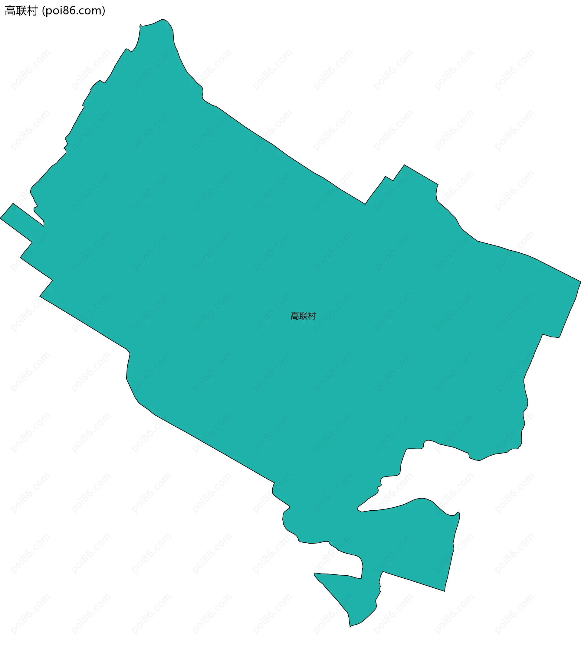 高联村边界地图