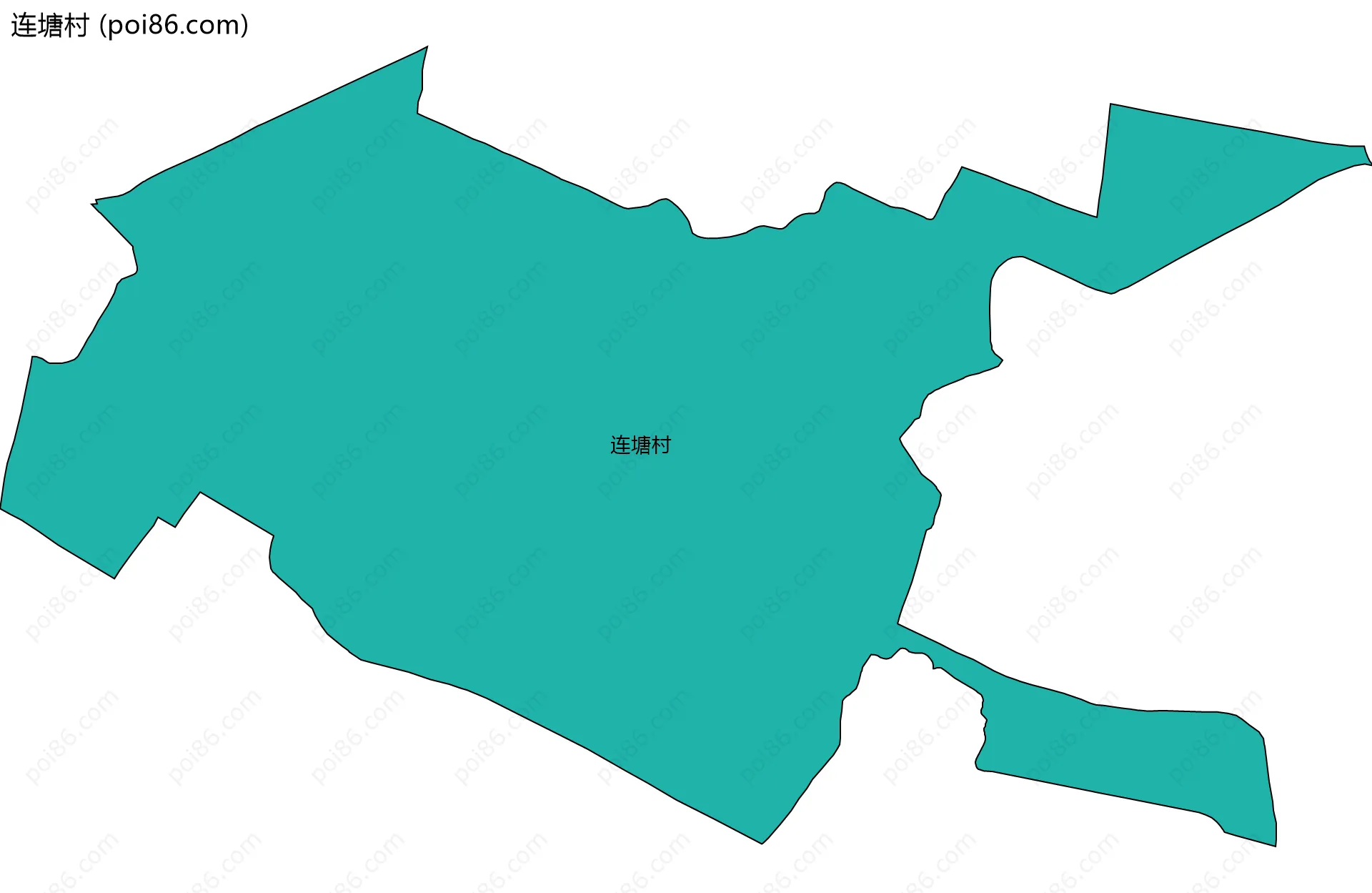 连塘村边界地图
