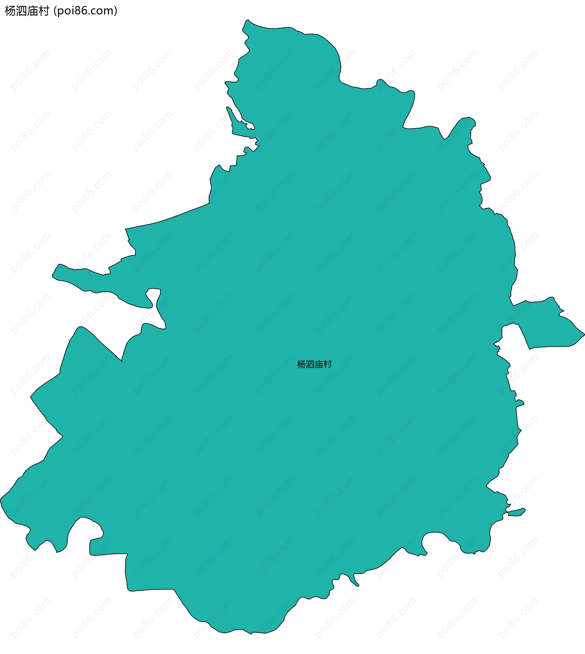 杨泗庙村边界地图