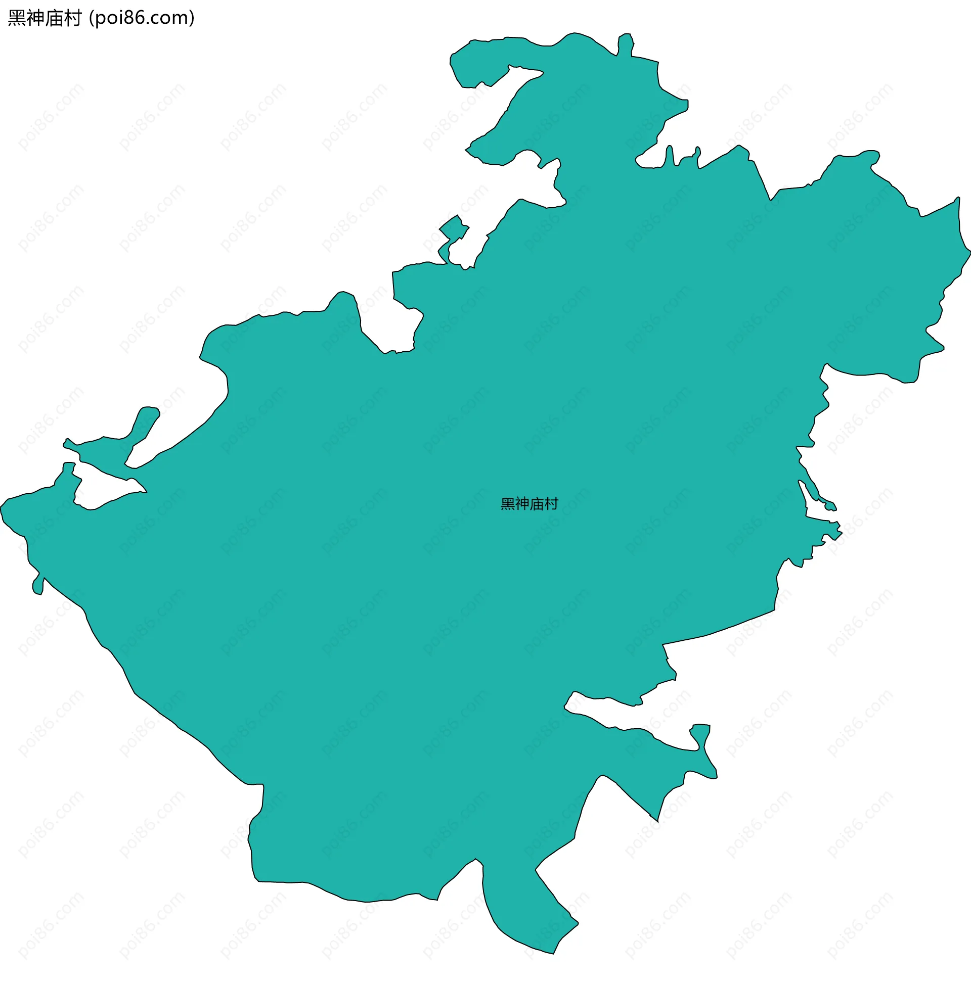 黑神庙村边界地图