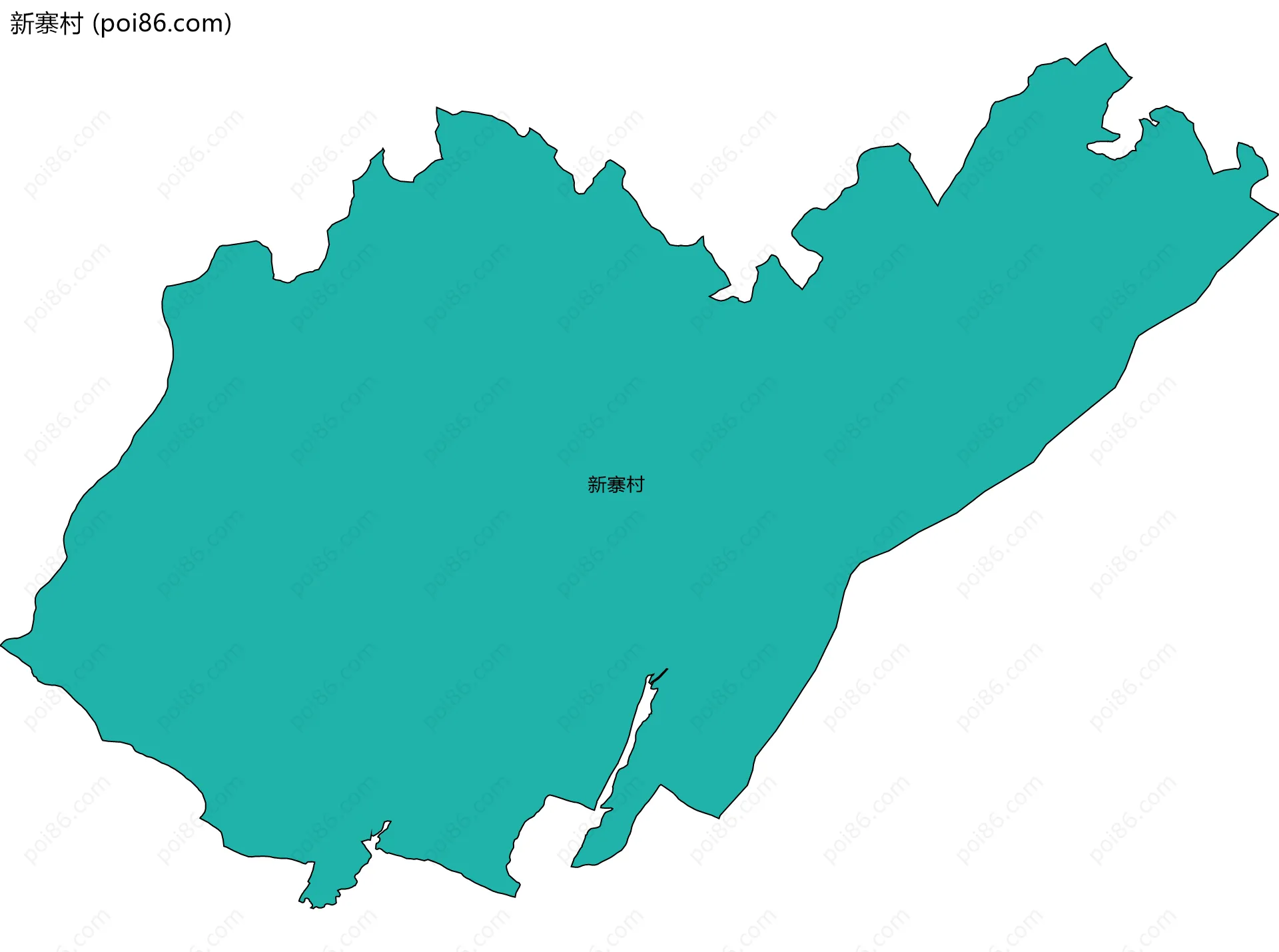 新寨村边界地图