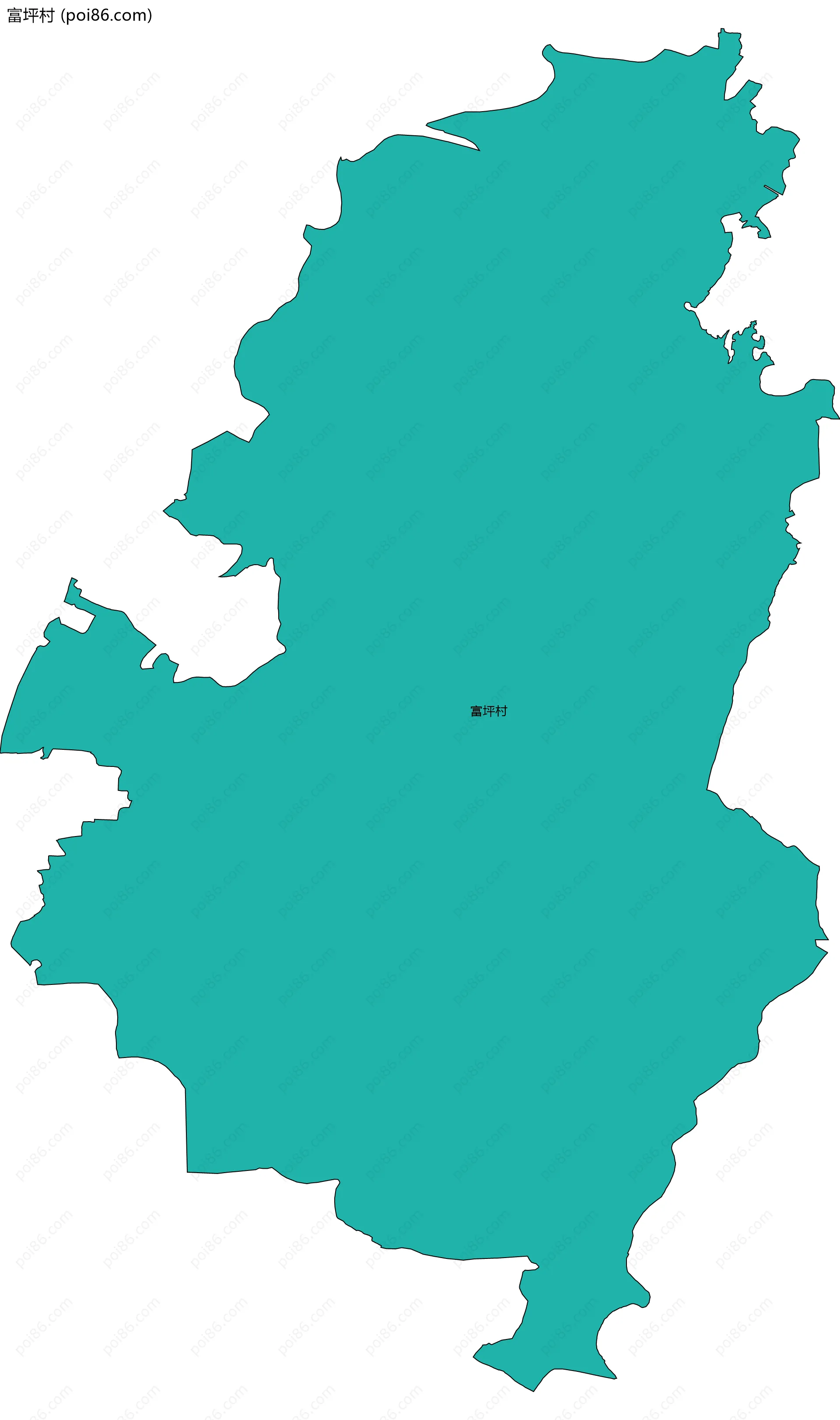 富坪村边界地图