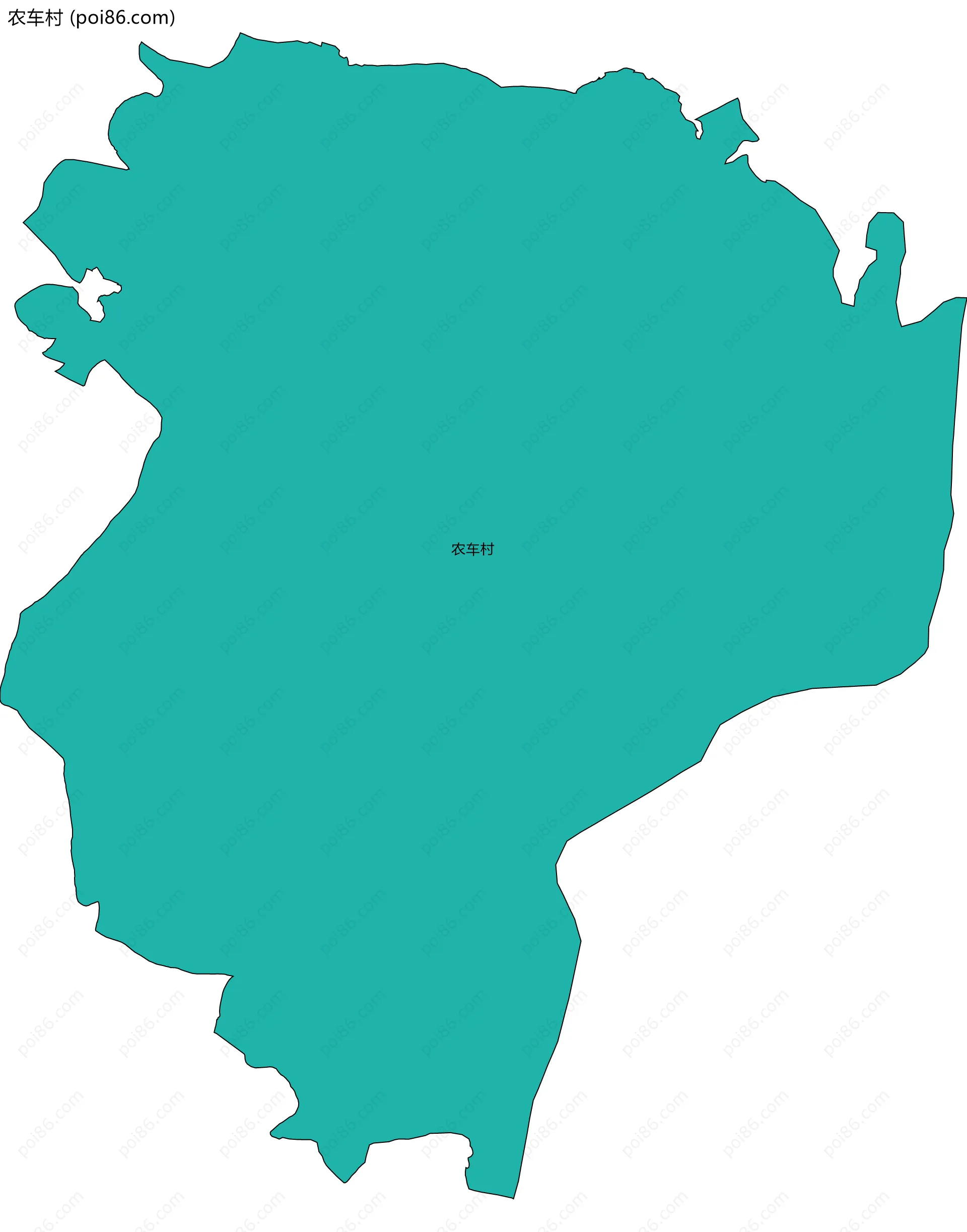 农车村边界地图