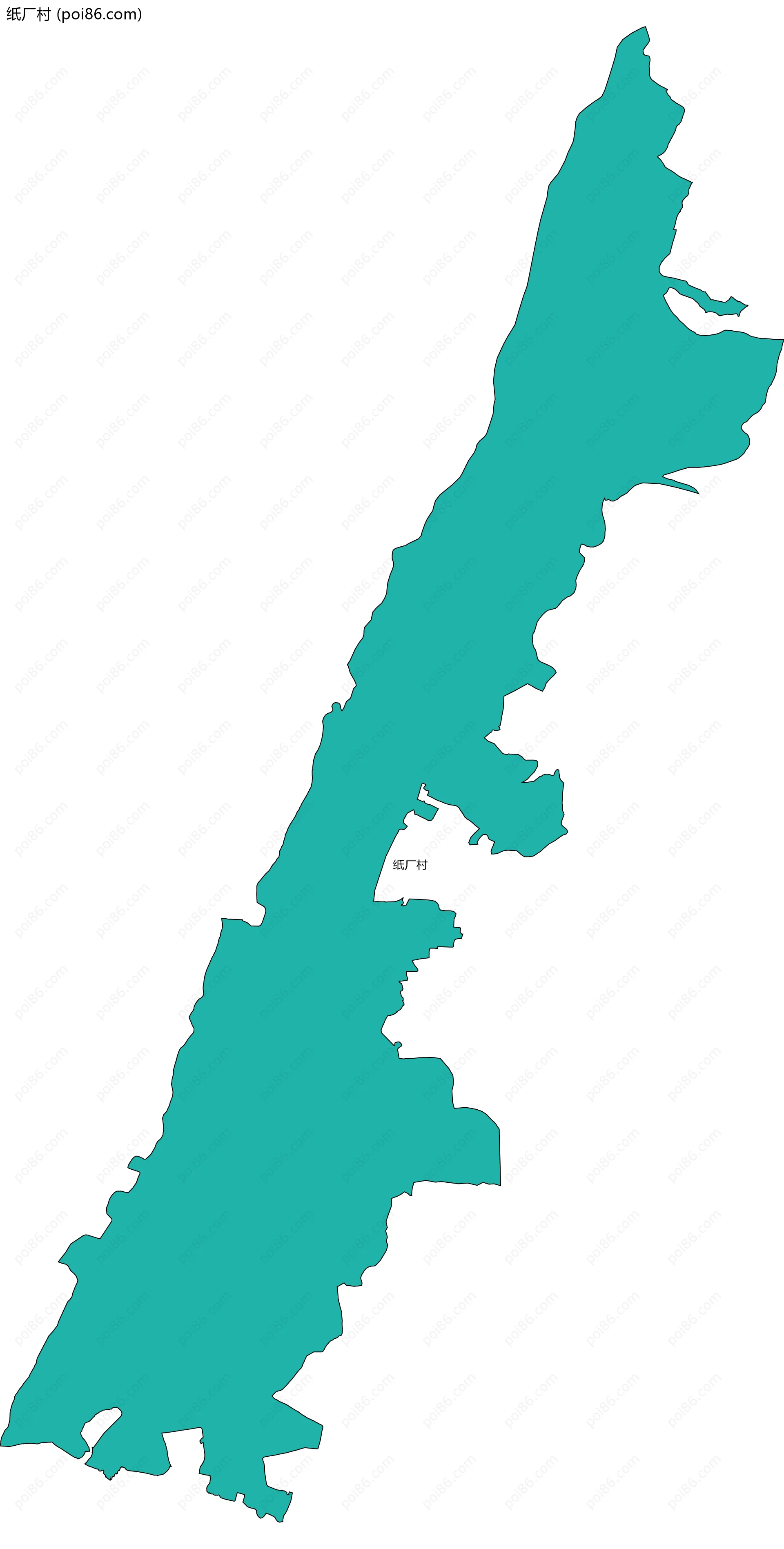 纸厂村边界地图