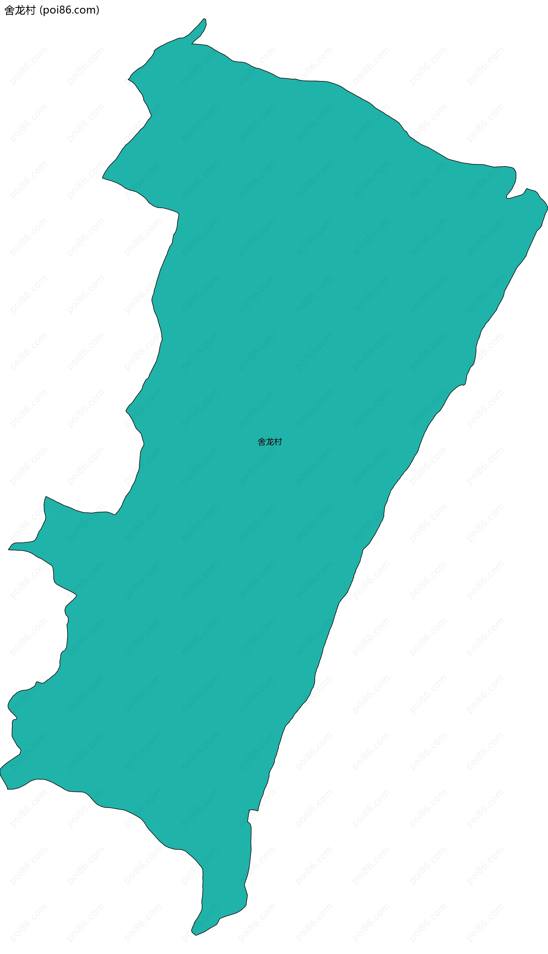 舍龙村边界地图