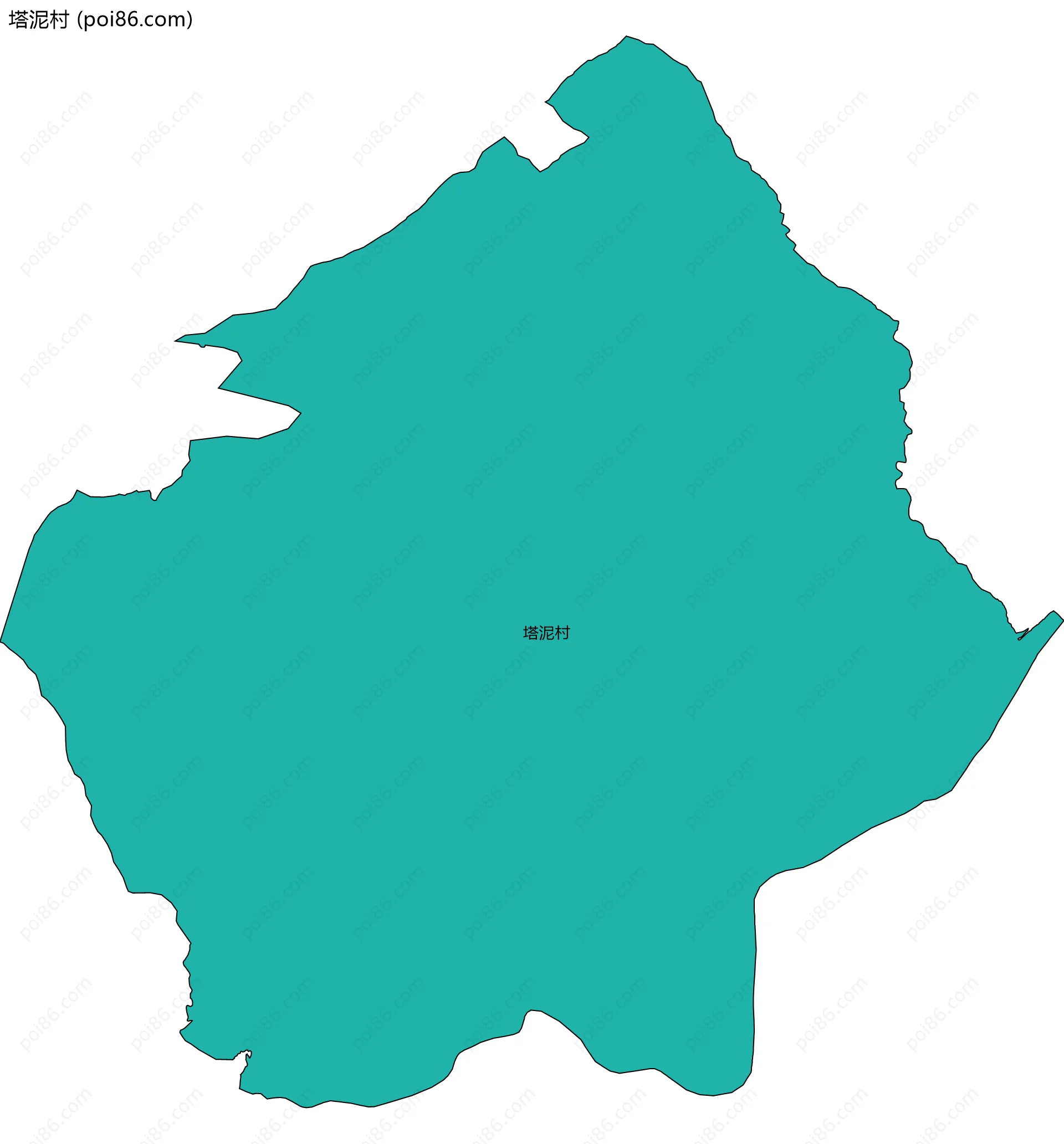 塔泥村边界地图