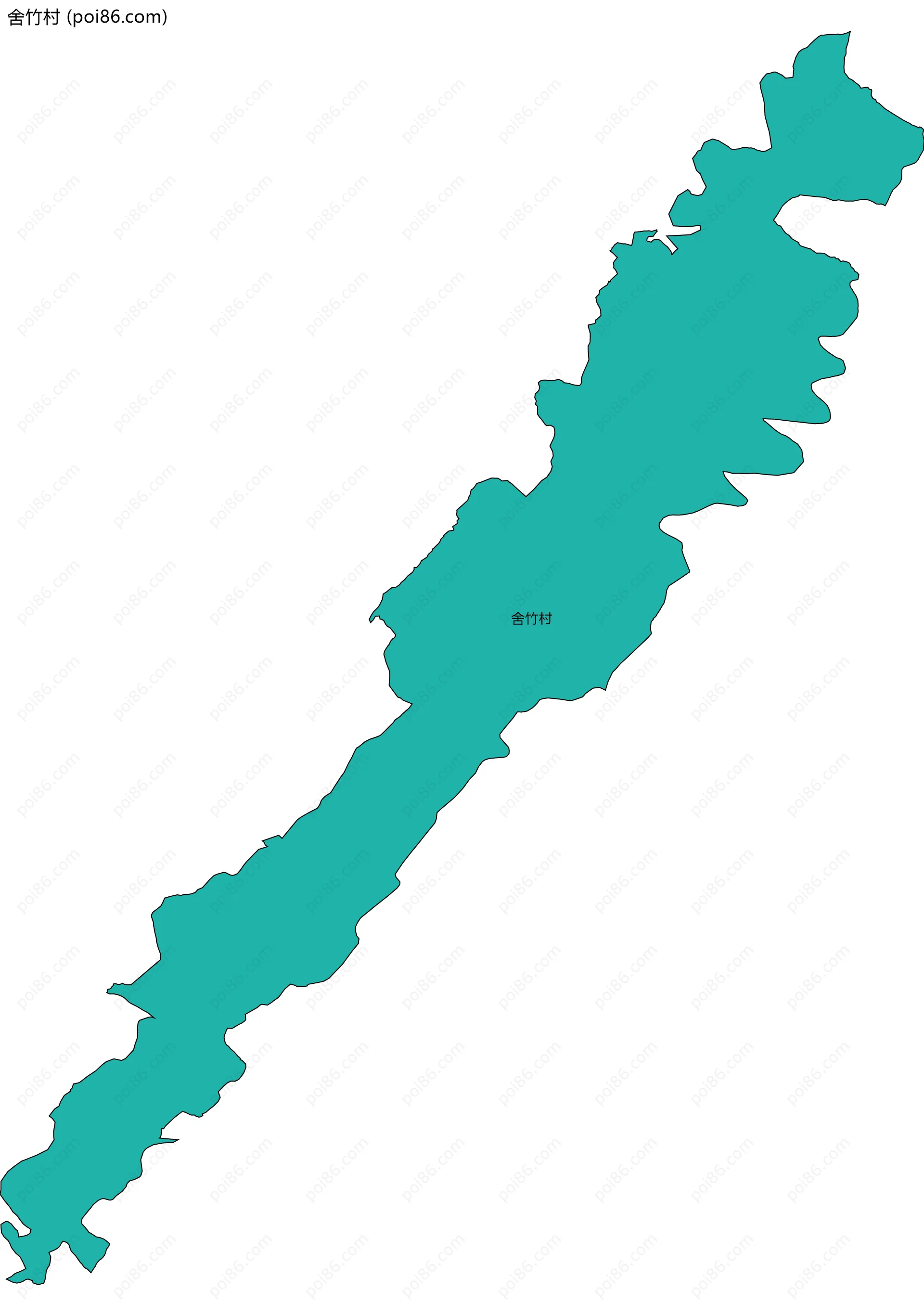 舍竹村边界地图