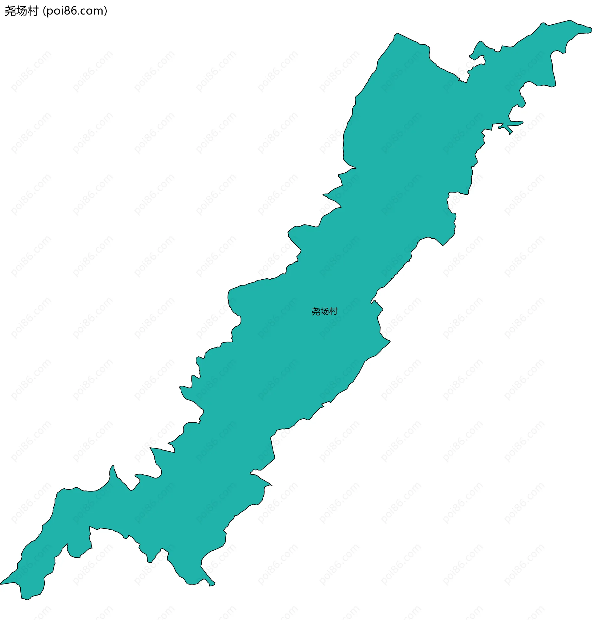 尧场村边界地图