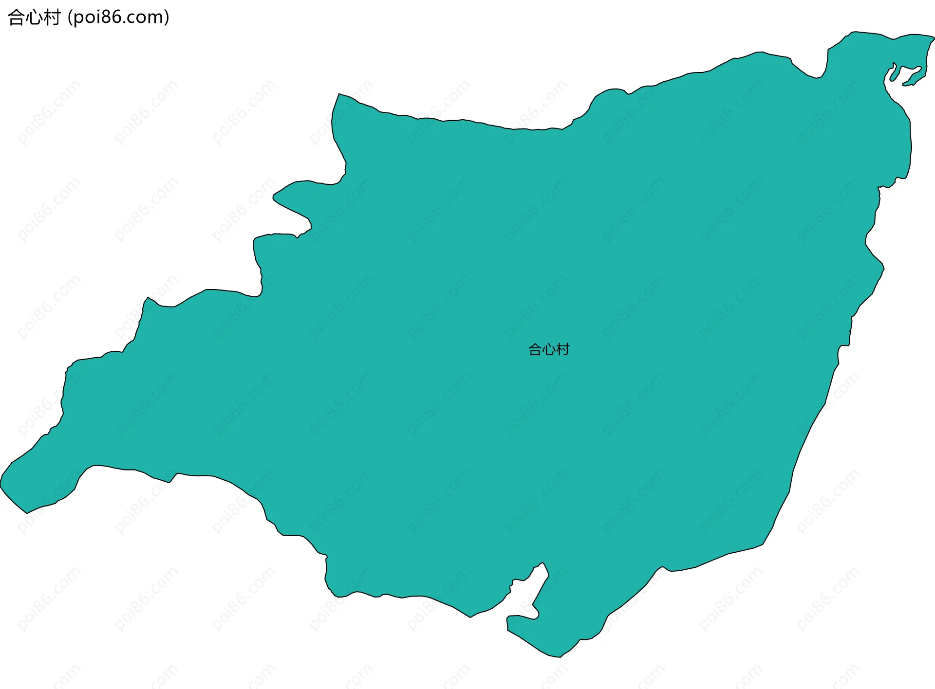 合心村边界地图