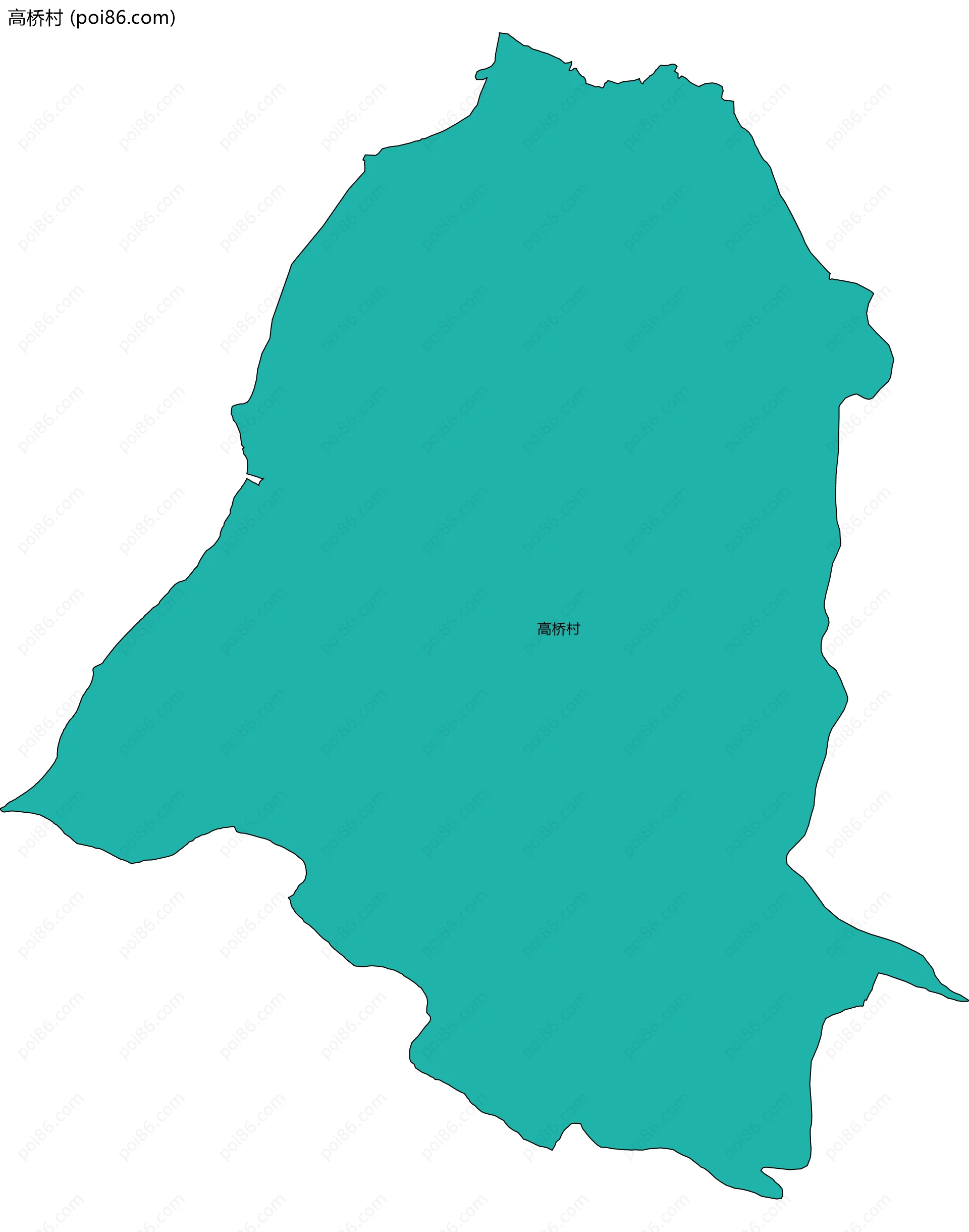 高桥村边界地图