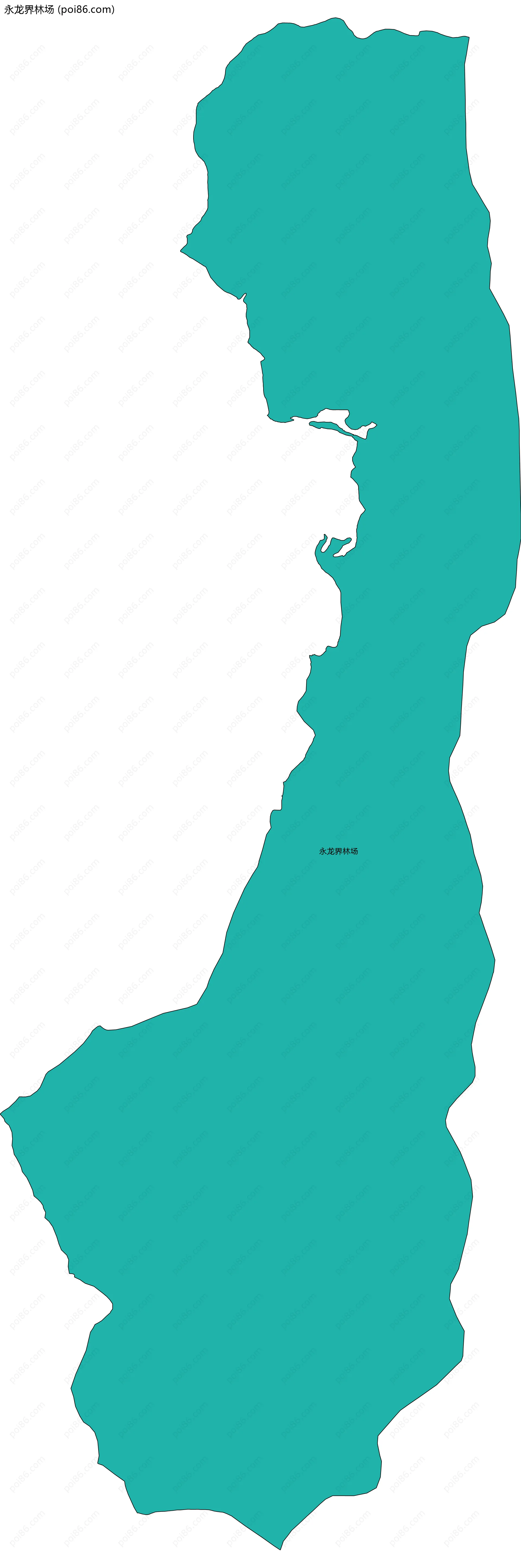 永龙界林场边界地图