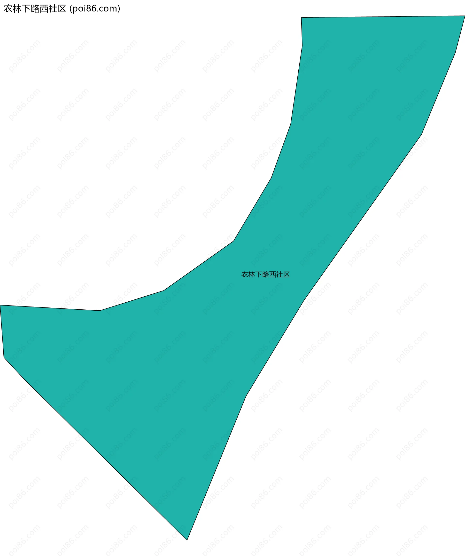 农林下路西社区边界地图