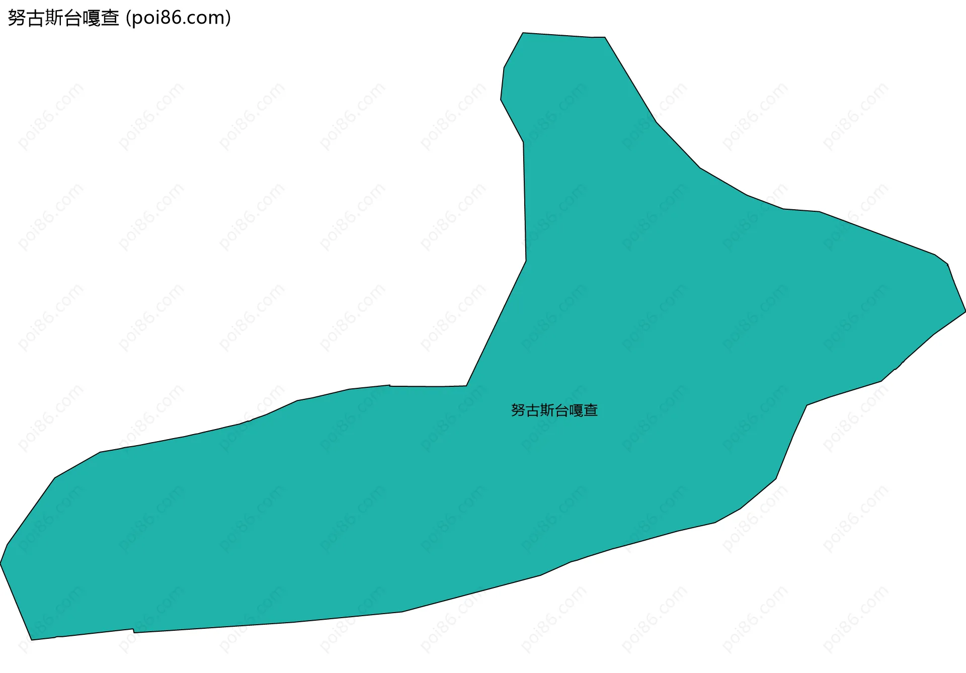 努古斯台嘎查边界地图