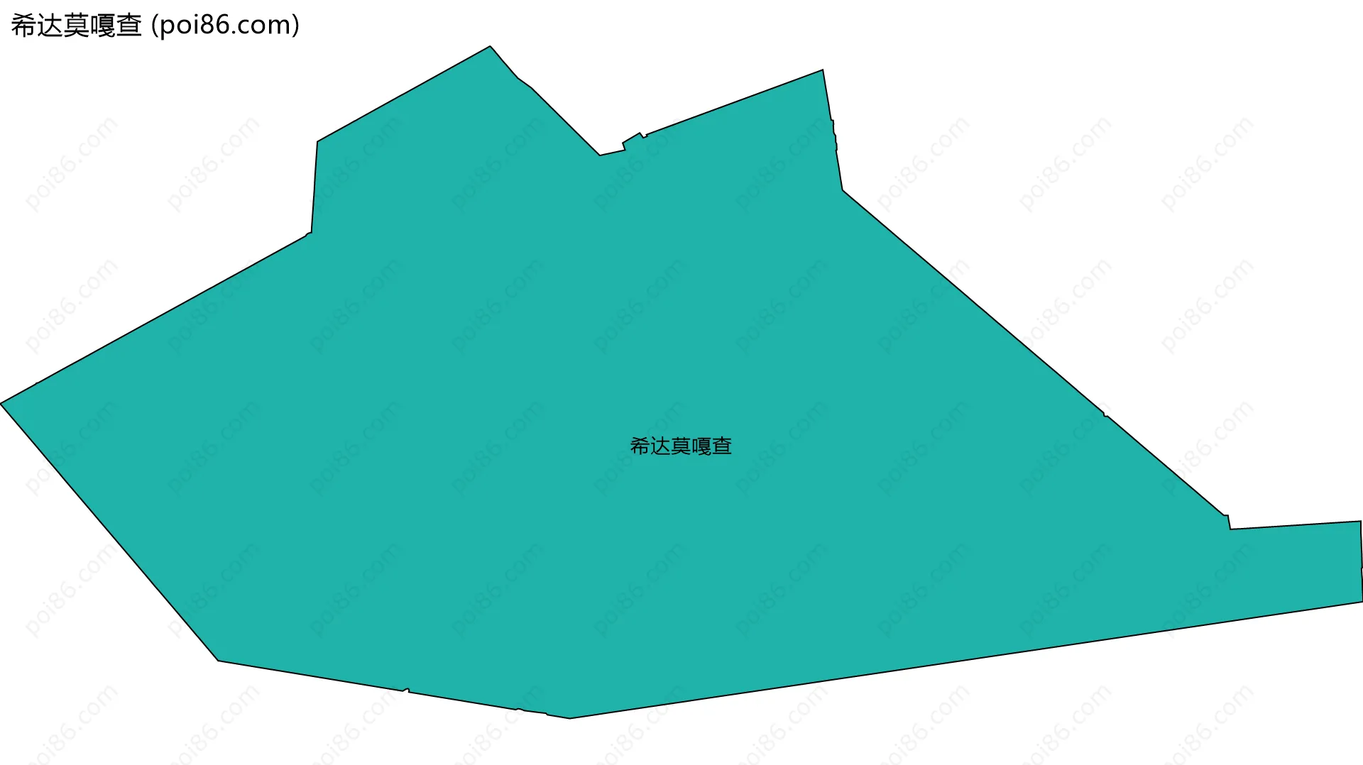 希达莫嘎查边界地图