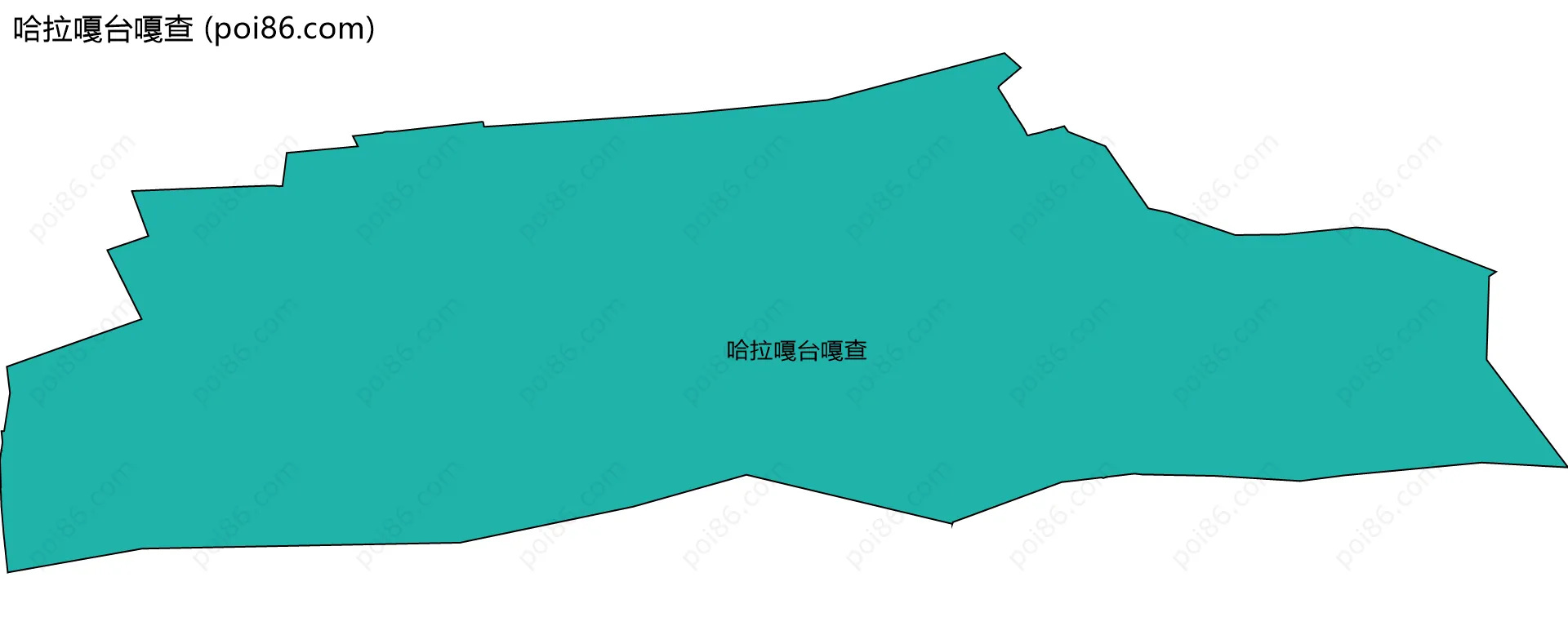 哈拉嘎台嘎查边界地图