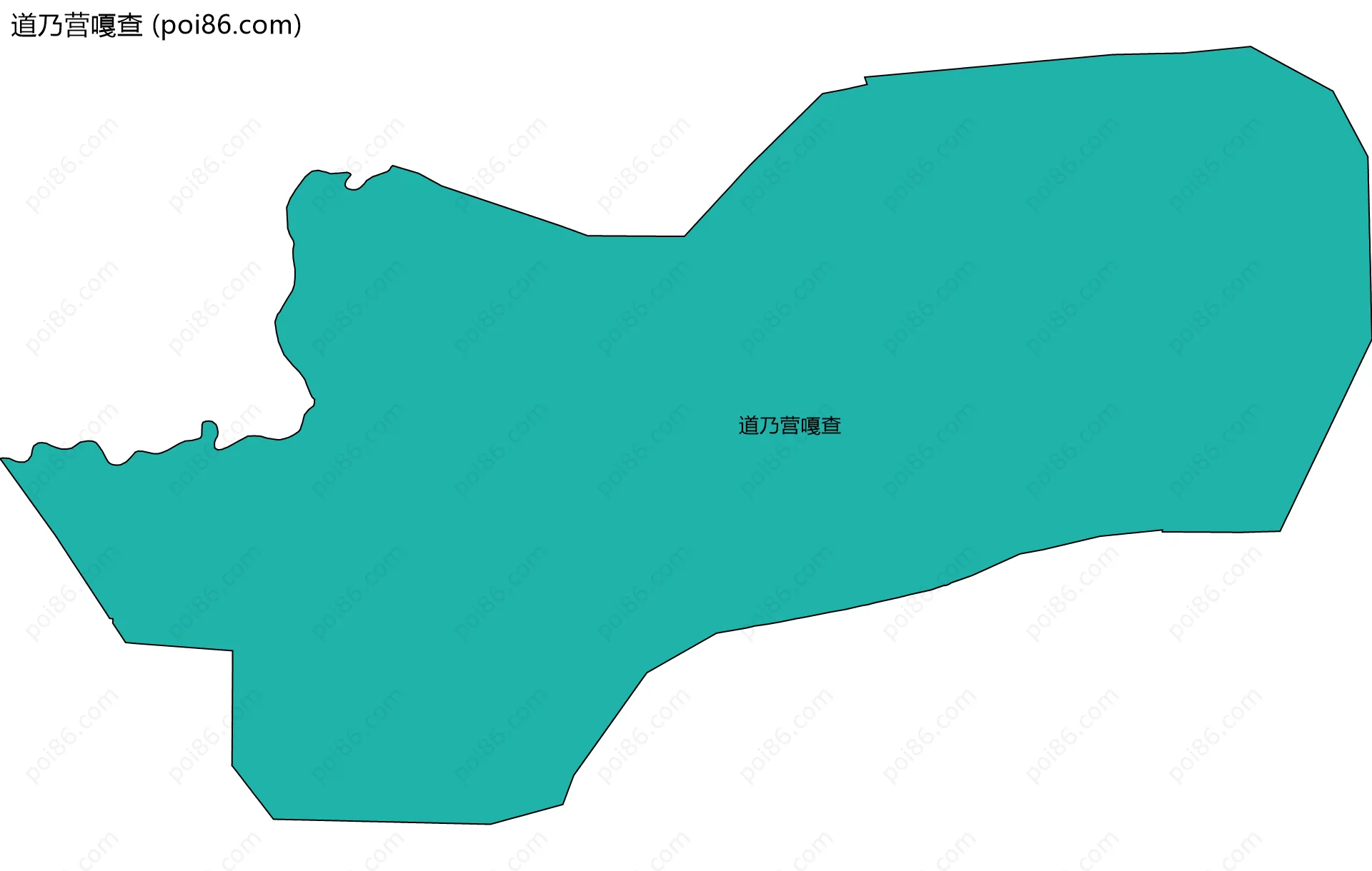 道乃营嘎查边界地图