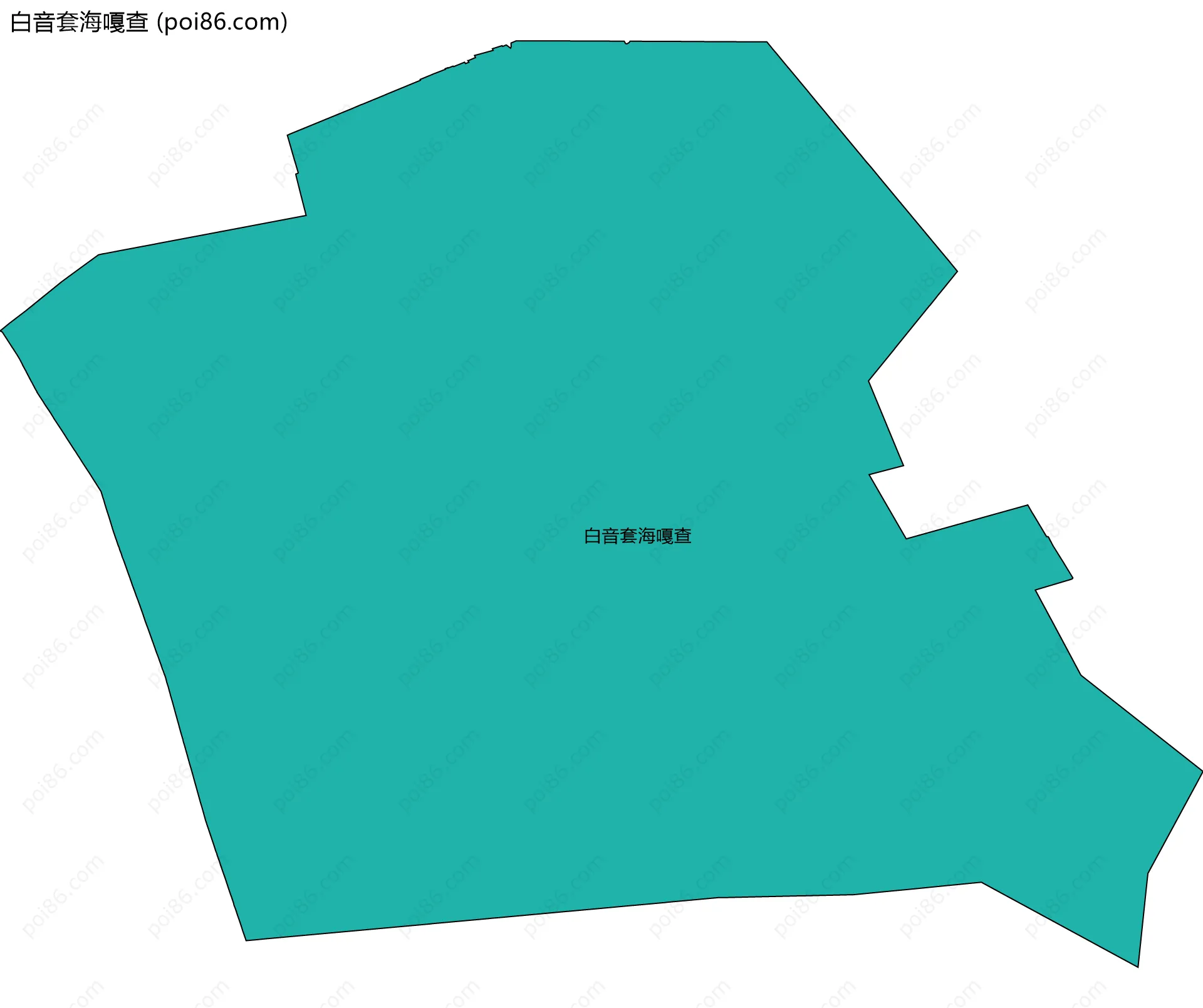 白音套海嘎查边界地图