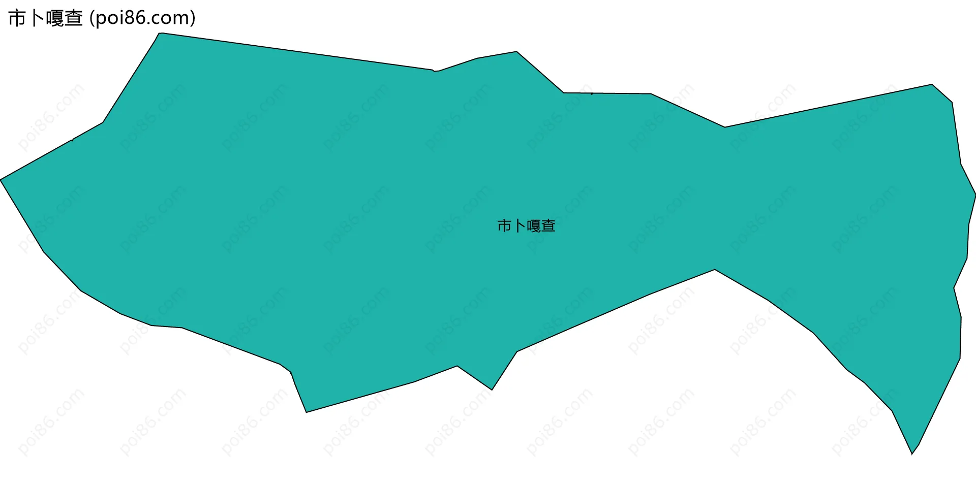 市卜嘎查边界地图