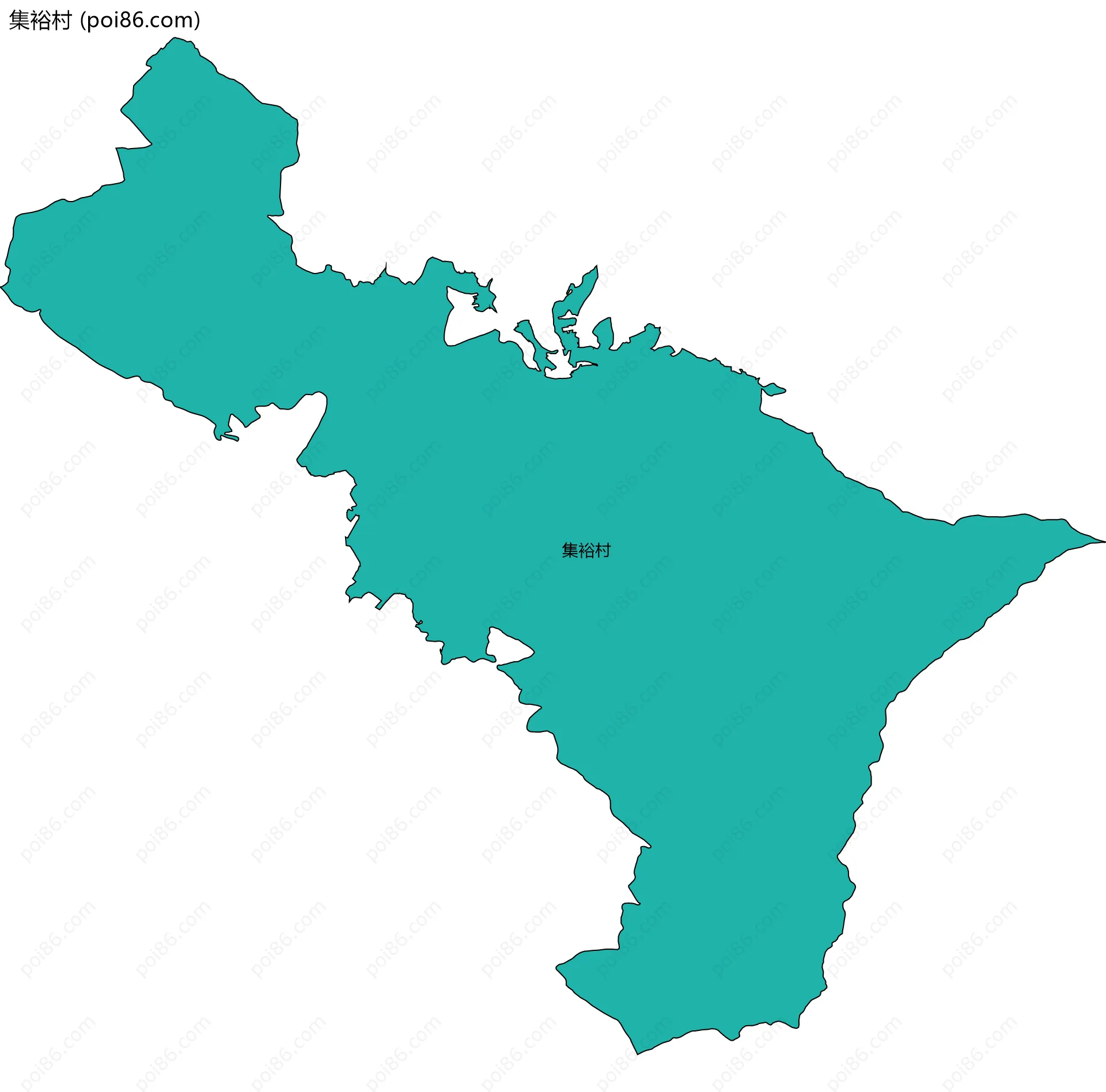 集裕村边界地图